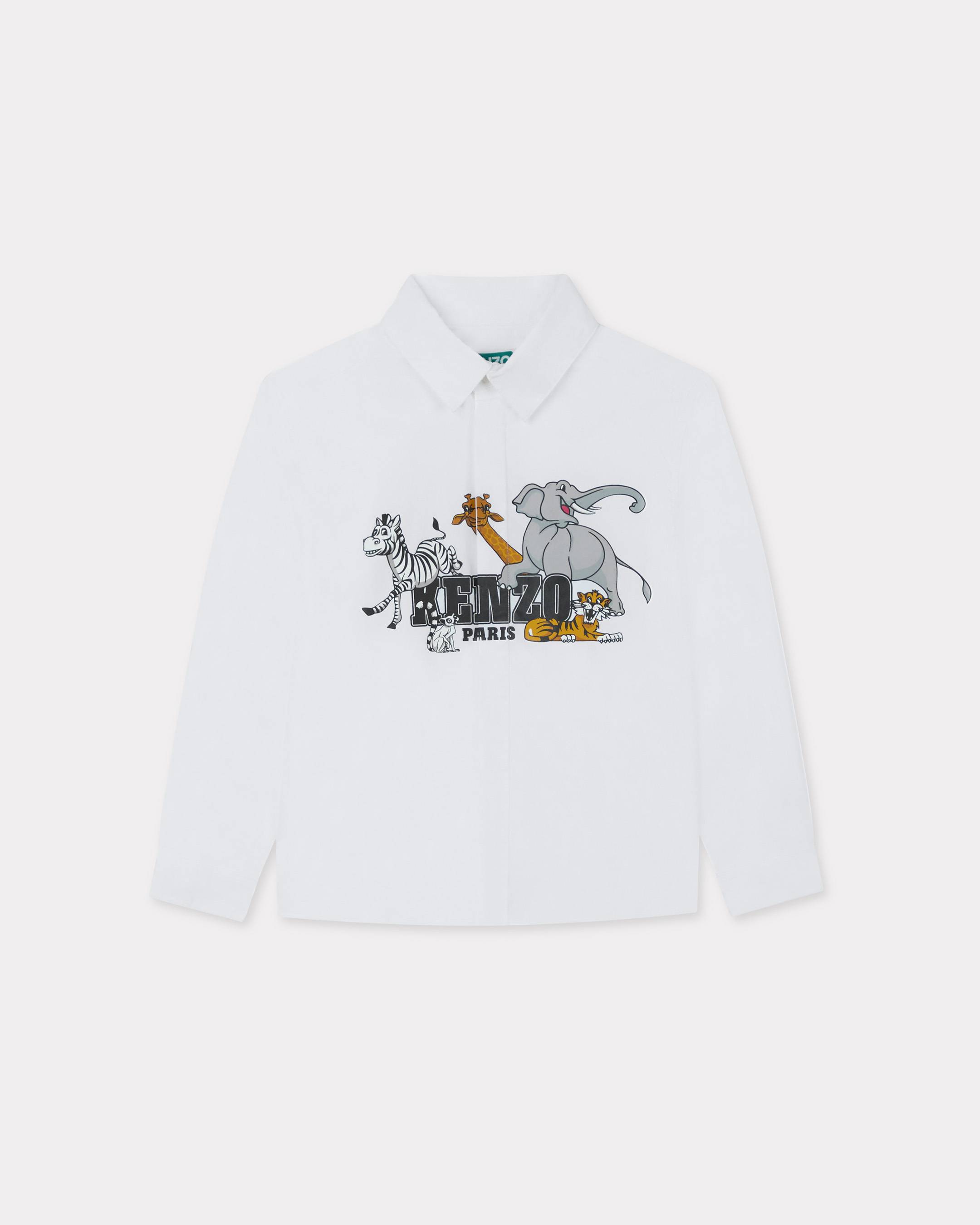 KENZO Kids 'Festive' Shirt White Unisex - Size 10Yrs