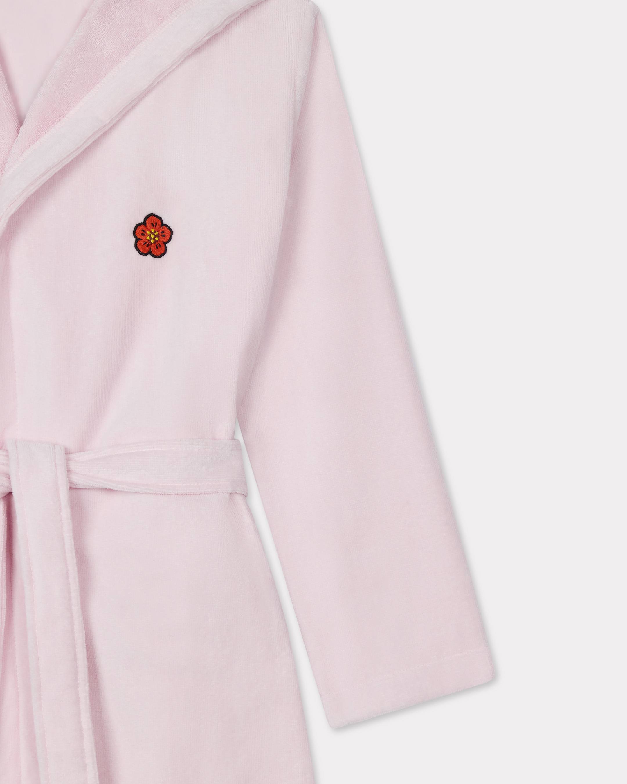 KENZO Boke' unisex embroidered hooded dressing gown in velour