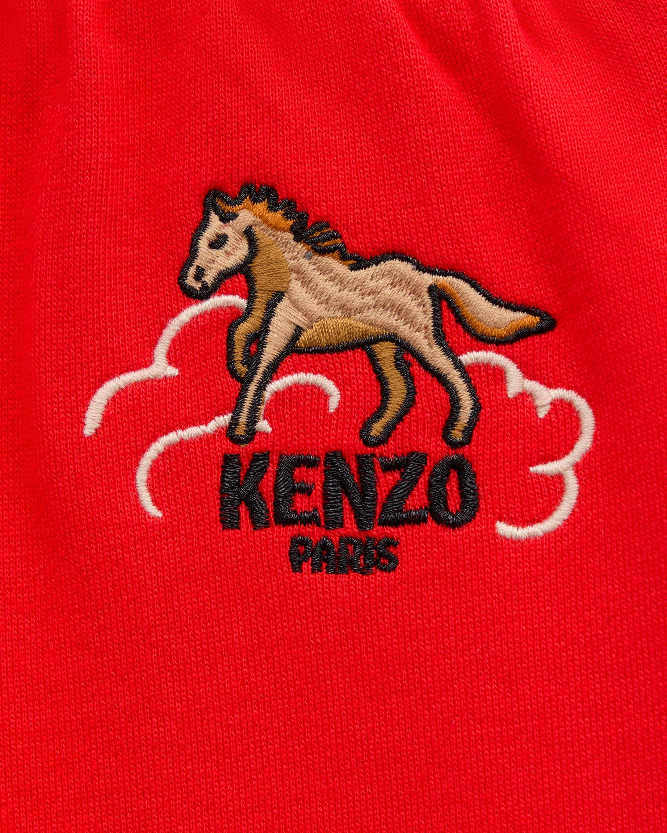 'Lunar New Year' embroidered jogging pants in french terry