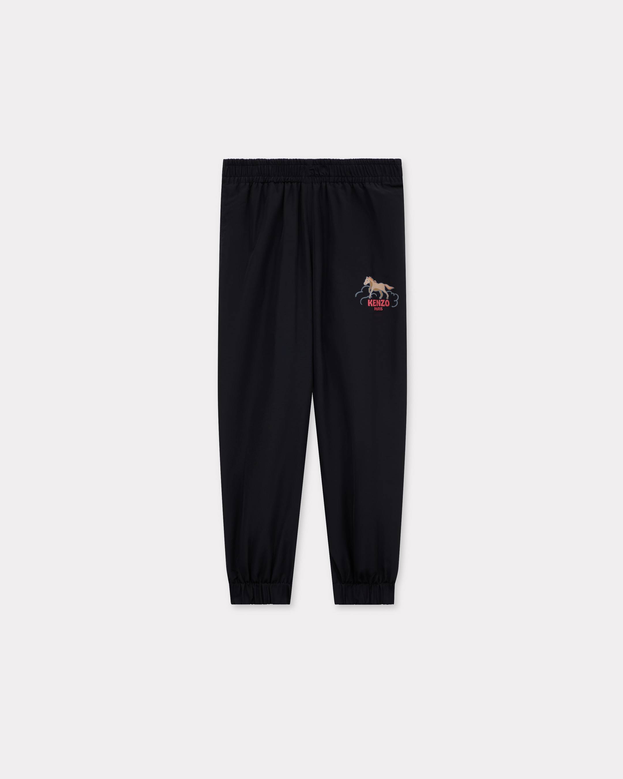 KENZO Kids 'Lunar New Year' Jogging Pants, Kids, Black, Size 6Yrs, Nylon