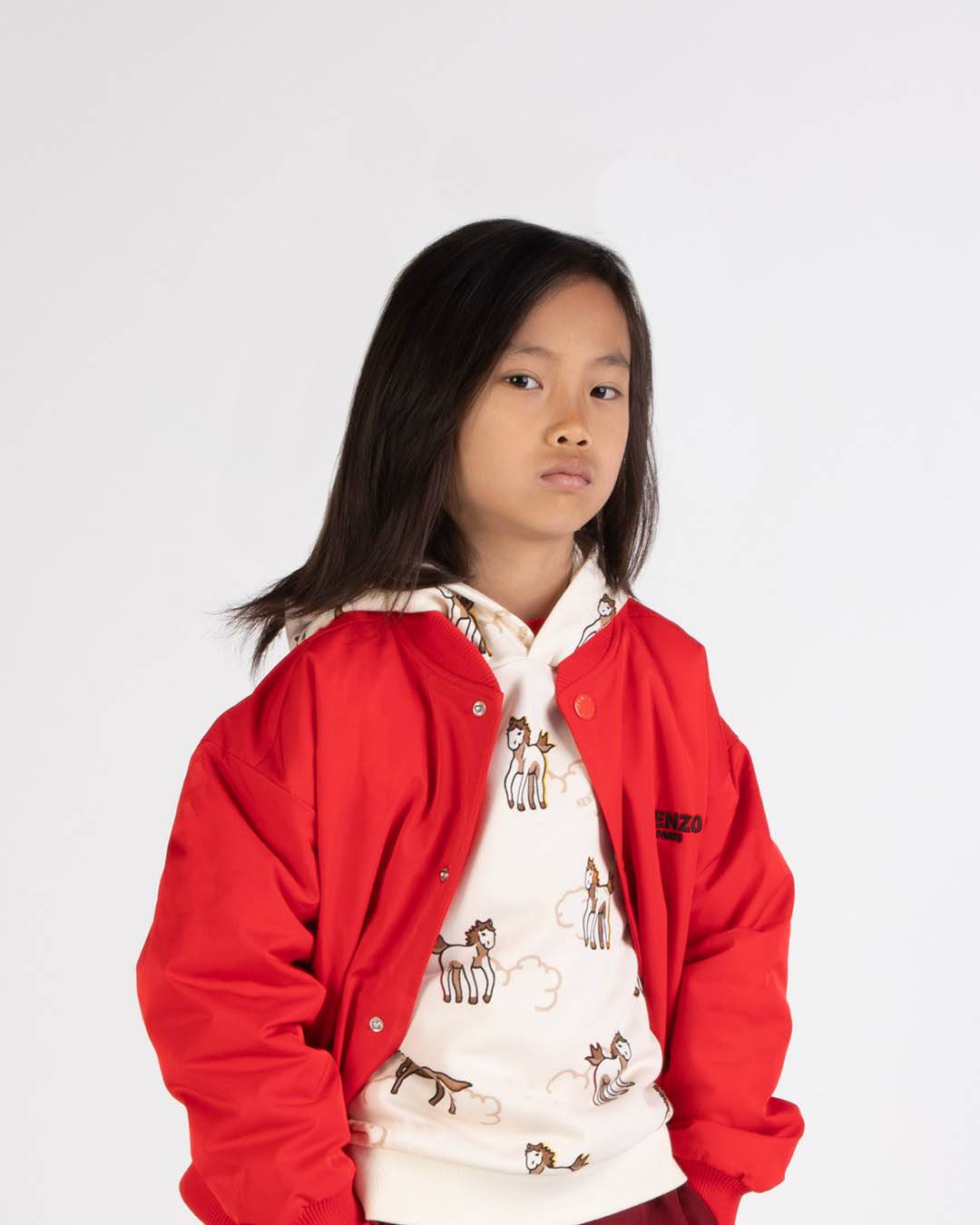 'Lunar New Year' embroidered bomber jacket