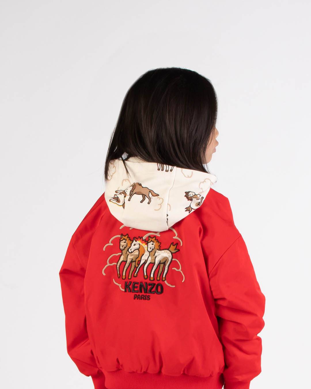 'Lunar New Year' embroidered bomber jacket