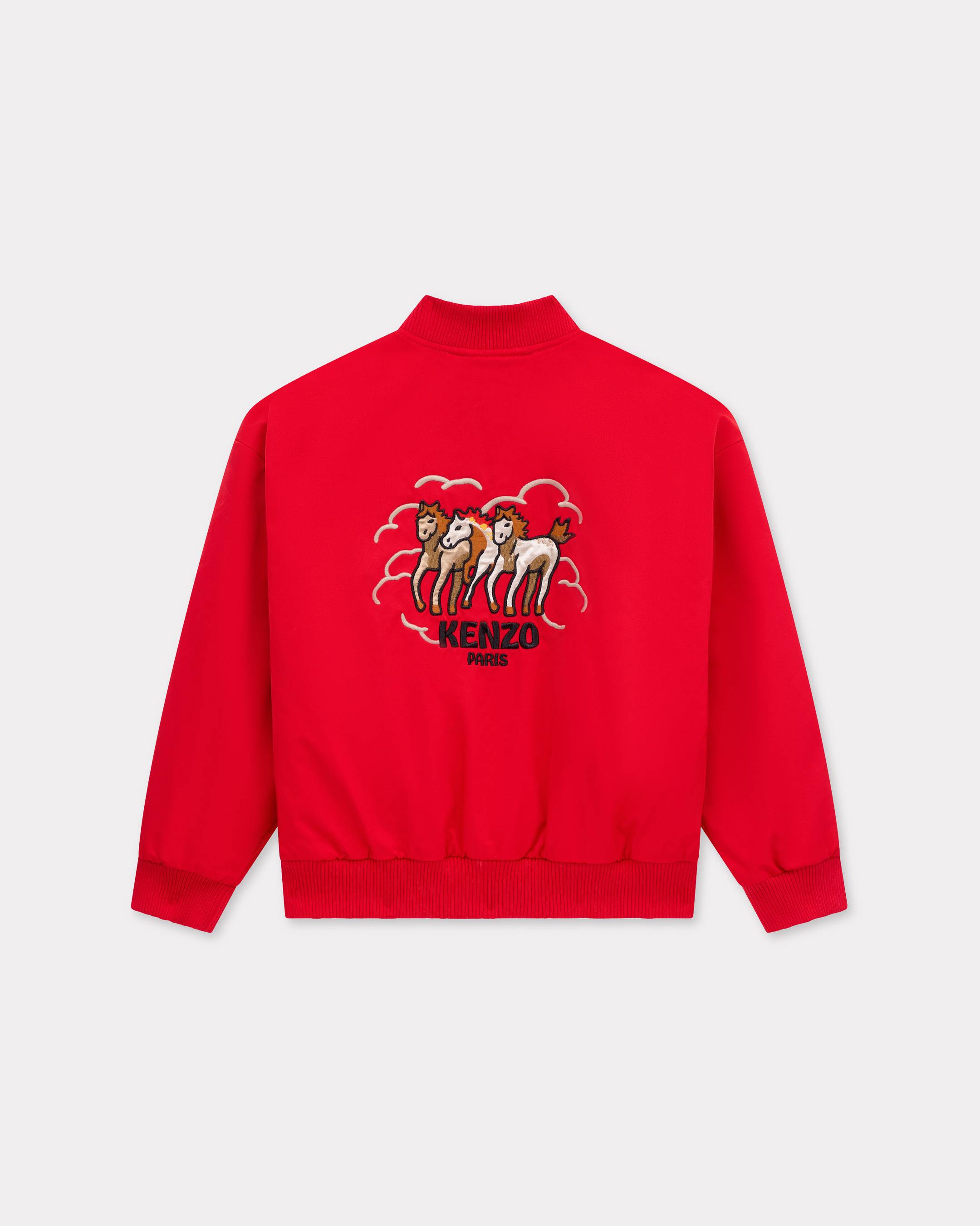 'Lunar New Year' embroidered bomber jacket