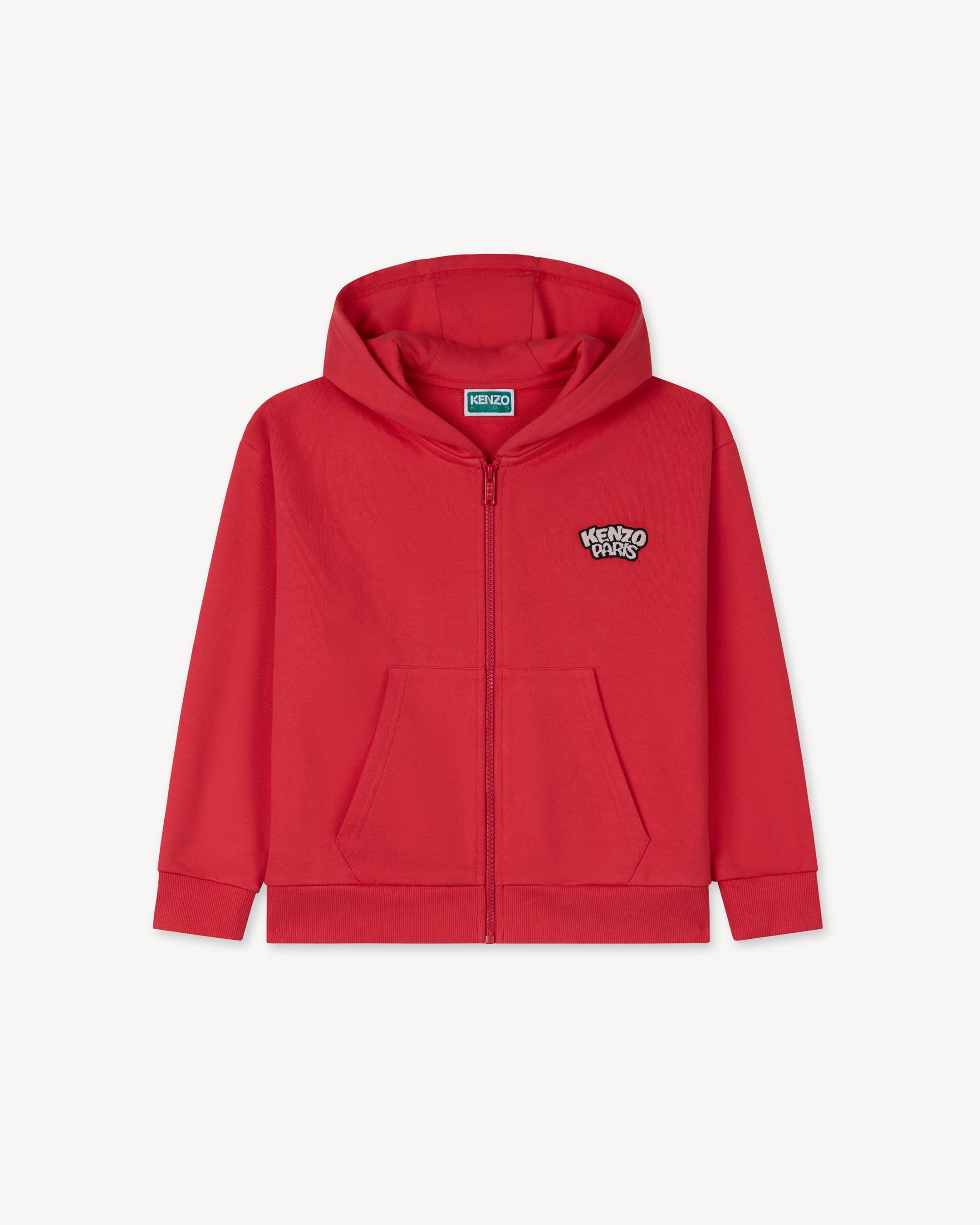Happy Sweet' embroidered jogging cardigan in french terry | KENZO Kids