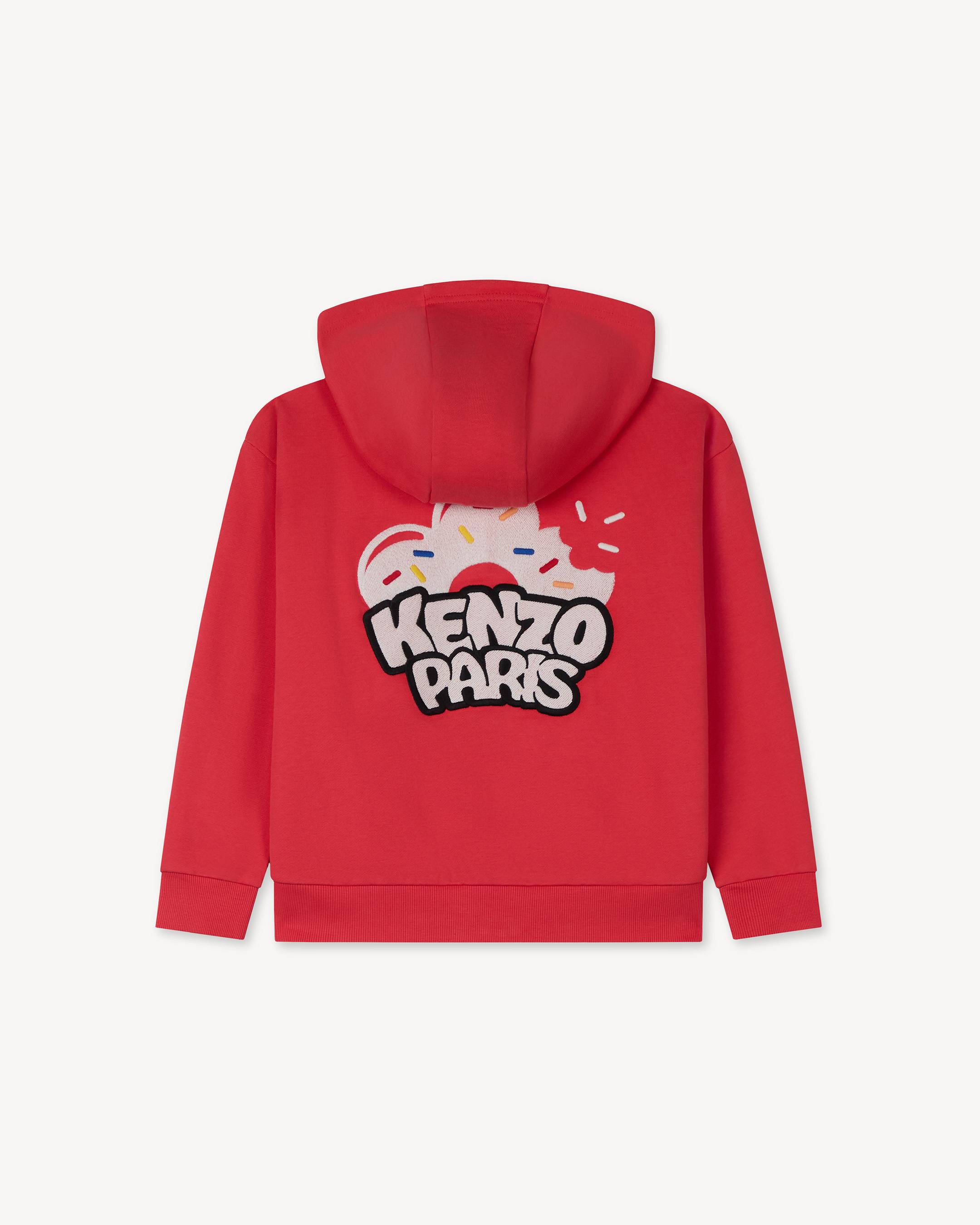 Happy Sweet' embroidered jogging cardigan in french terry | KENZO Kids