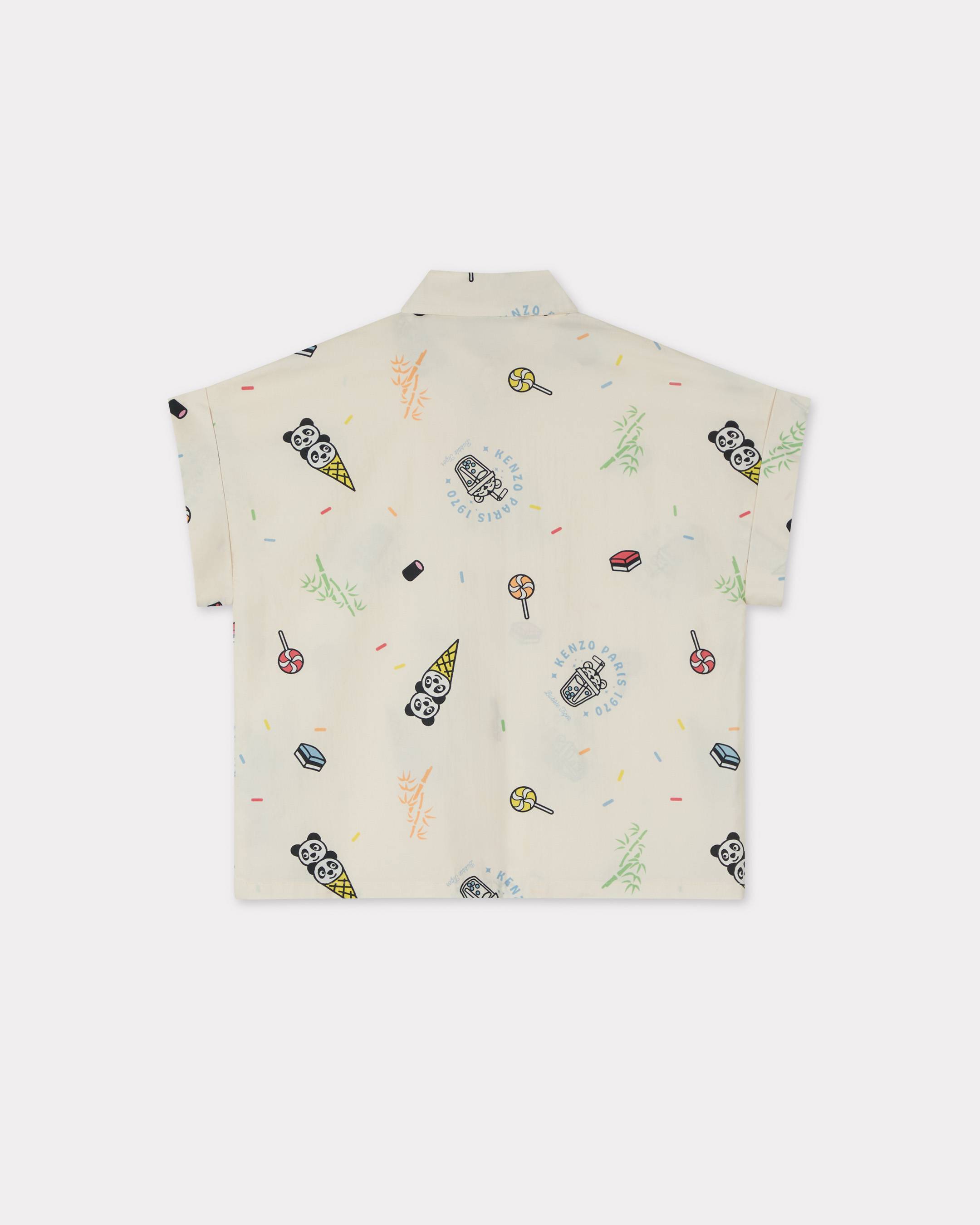 'Happy Sweet' shirt in cotton poplin