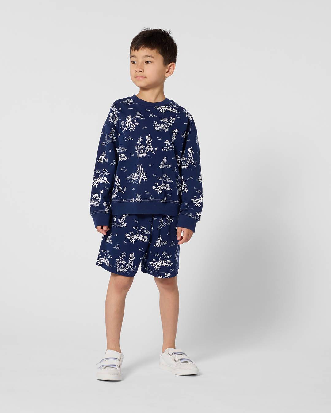 'KENZO Garden' バミューダ ショートパンツ イン ライト フレンチ テリー