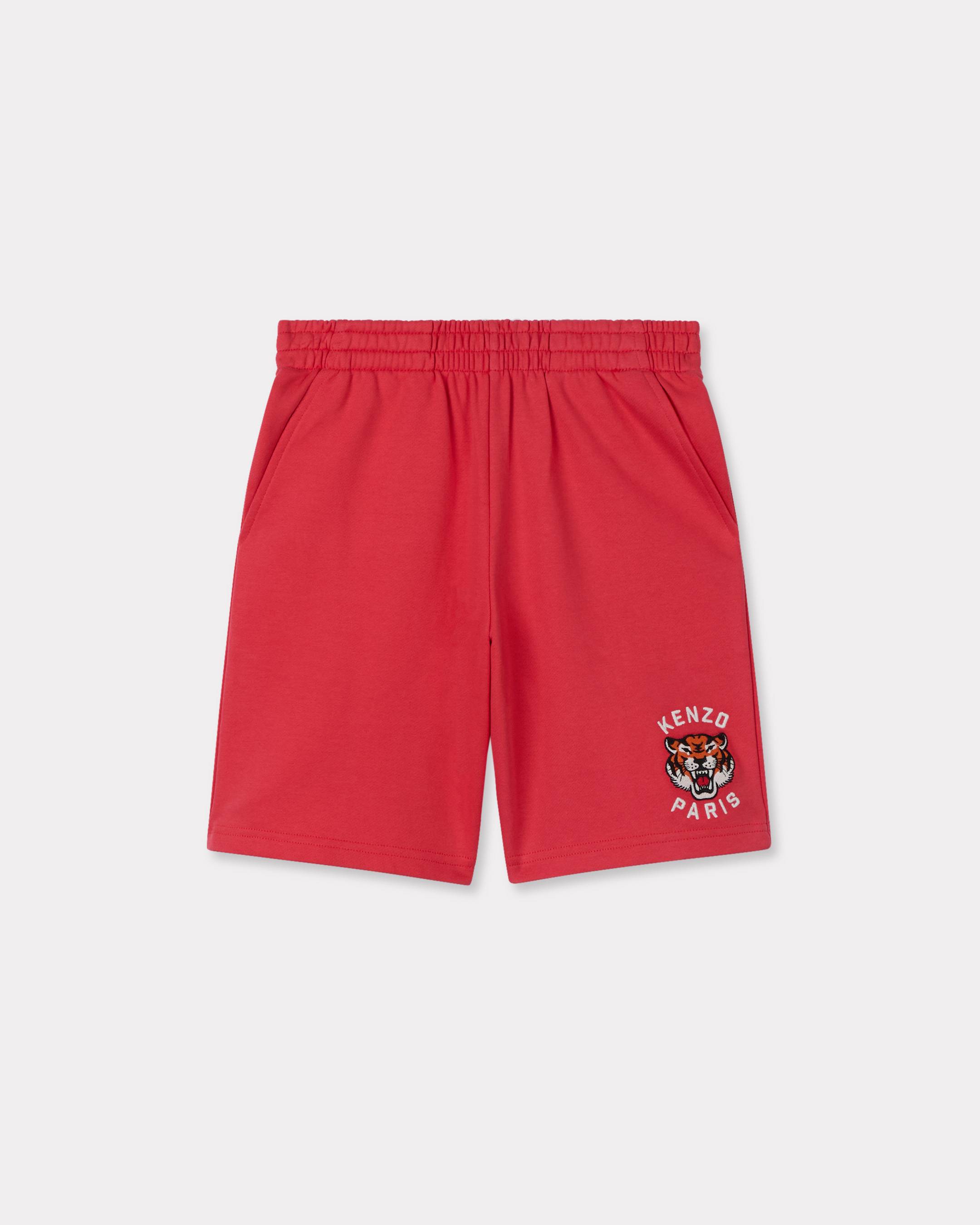 Embroidered bermuda shorts in french terry