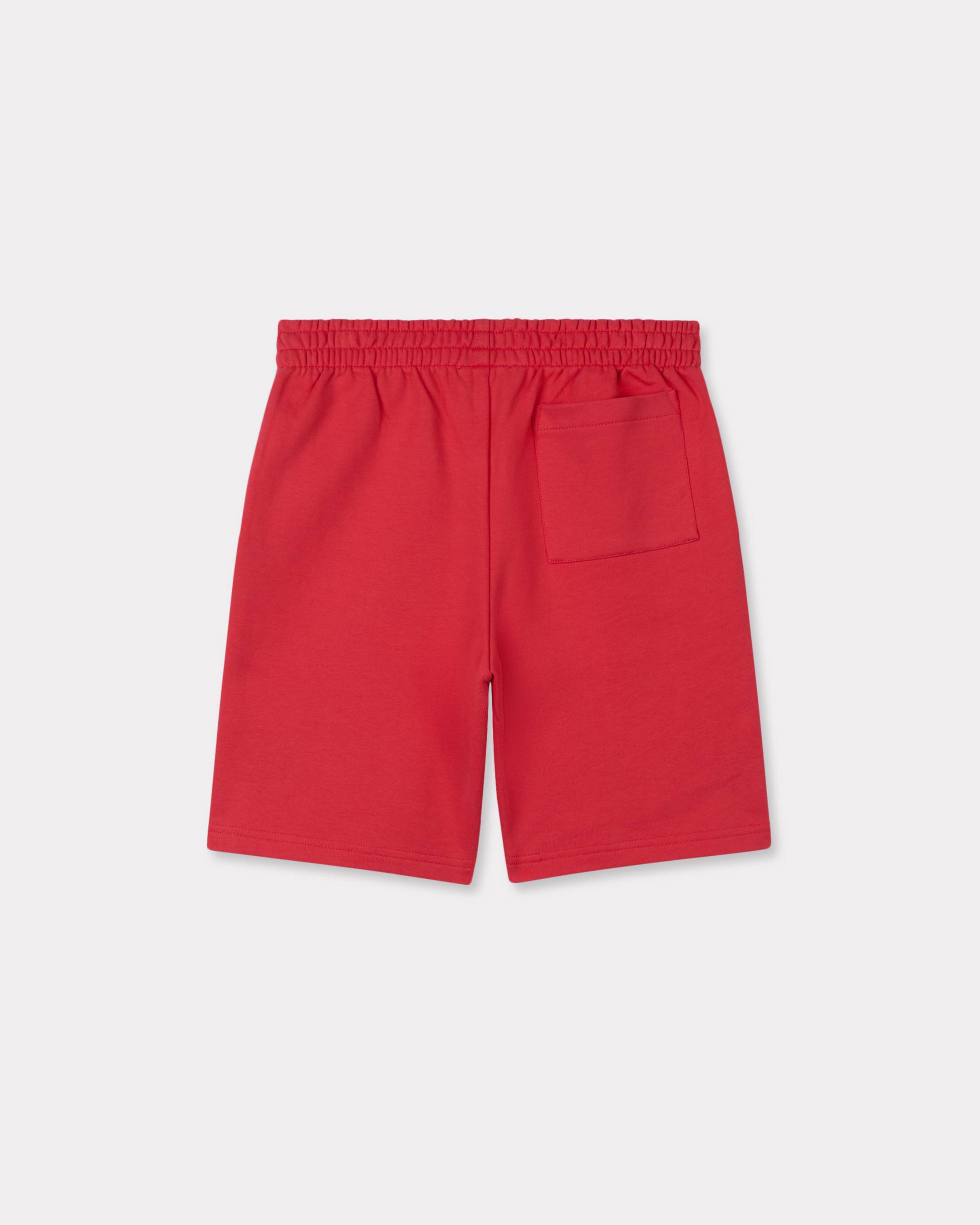 Embroidered bermuda shorts in french terry