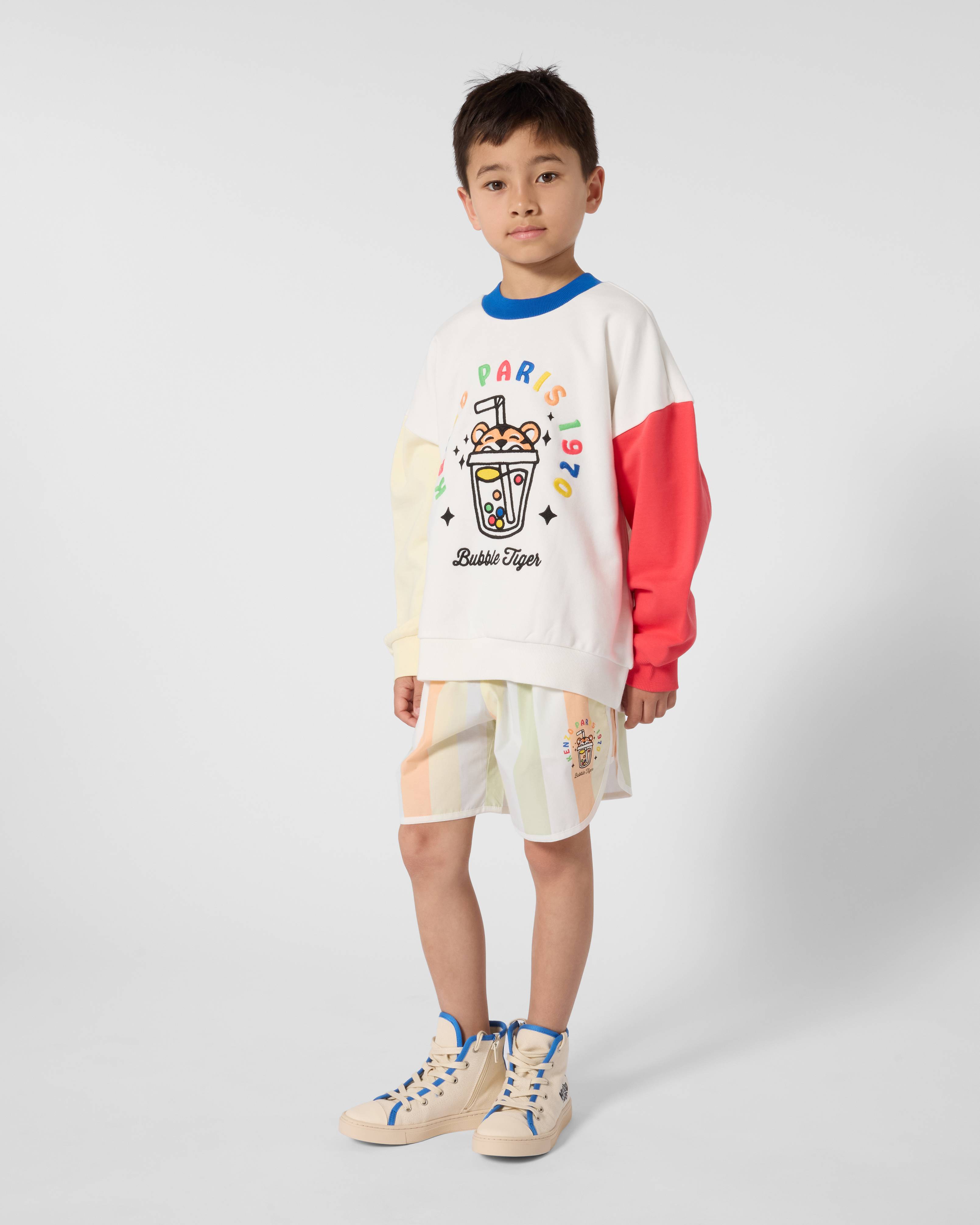 Happy Sweet' embroidered sweatshirt in french terry | KENZO Kids
