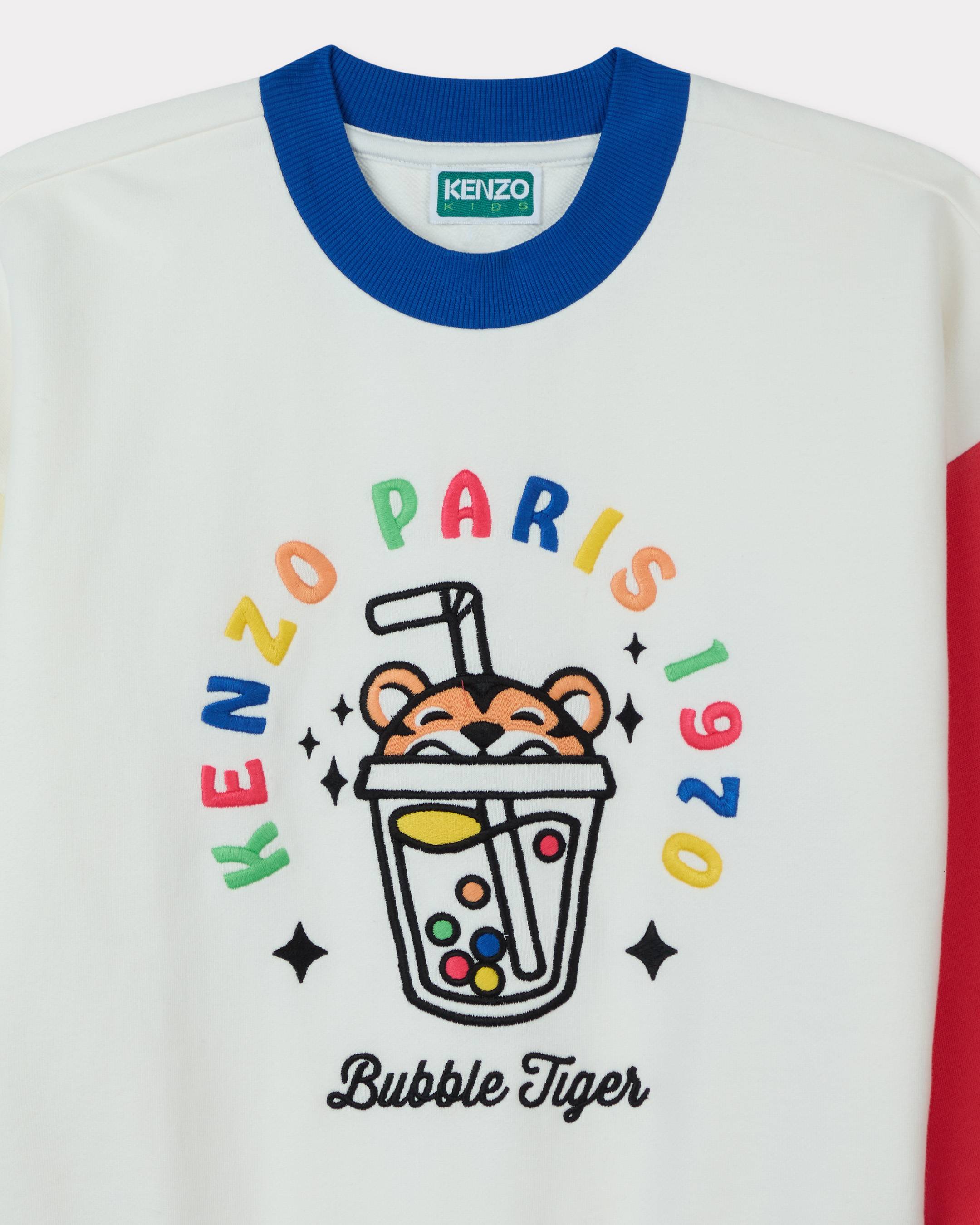 'Happy Sweet' embroidered sweatshirt in french terry