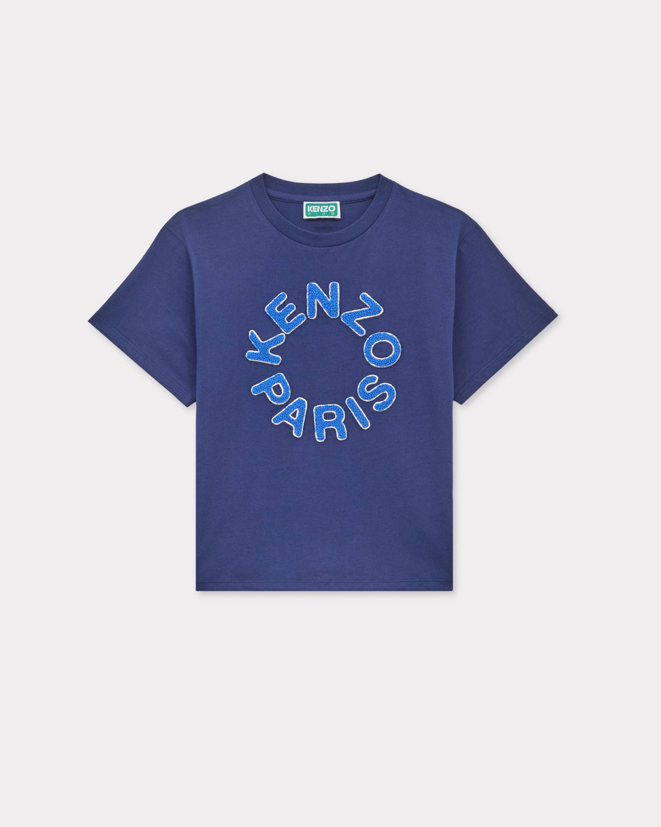 T-shirt ricamata in cotone