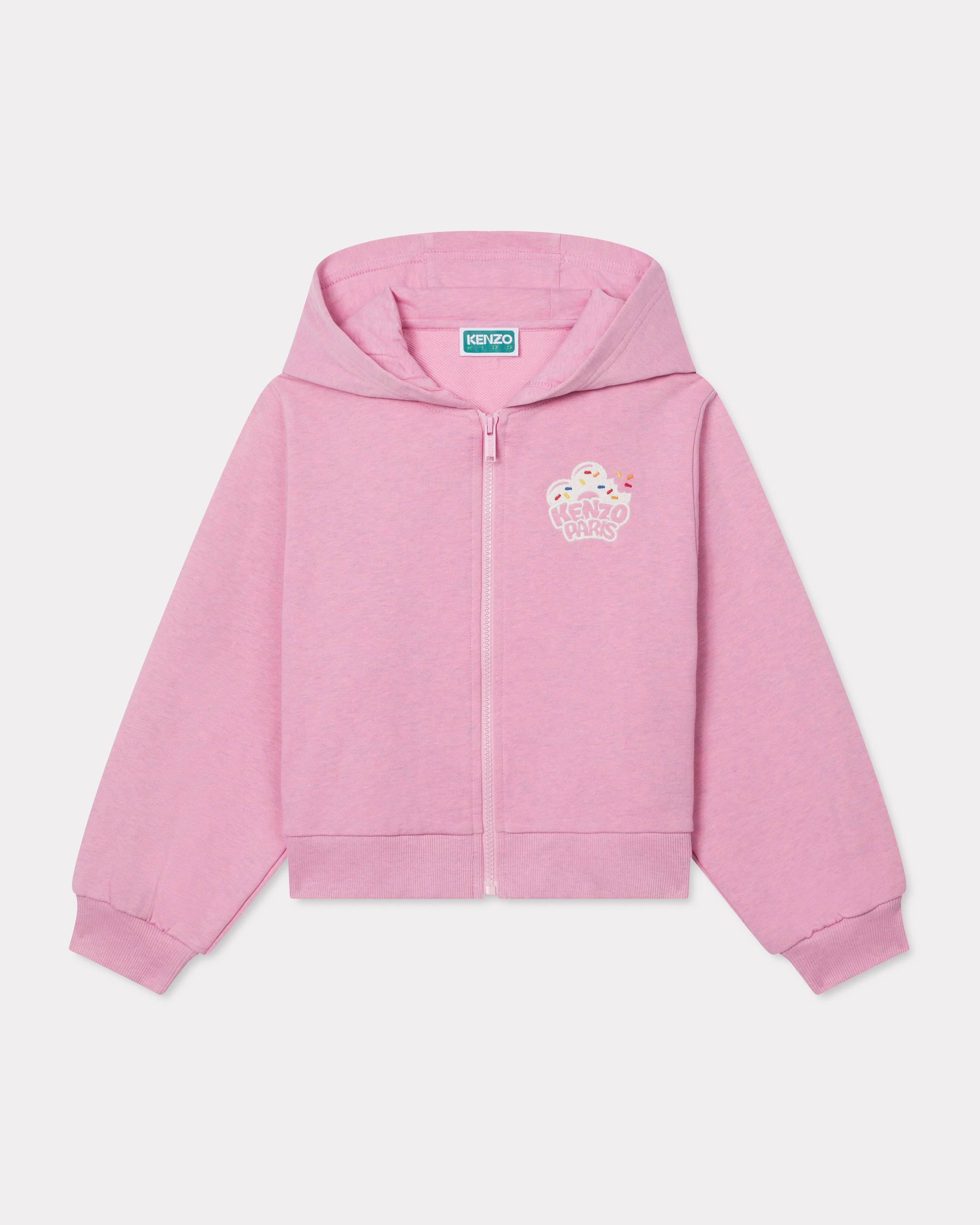 Cardigan da jogging in french terry 'Happy Sweet'