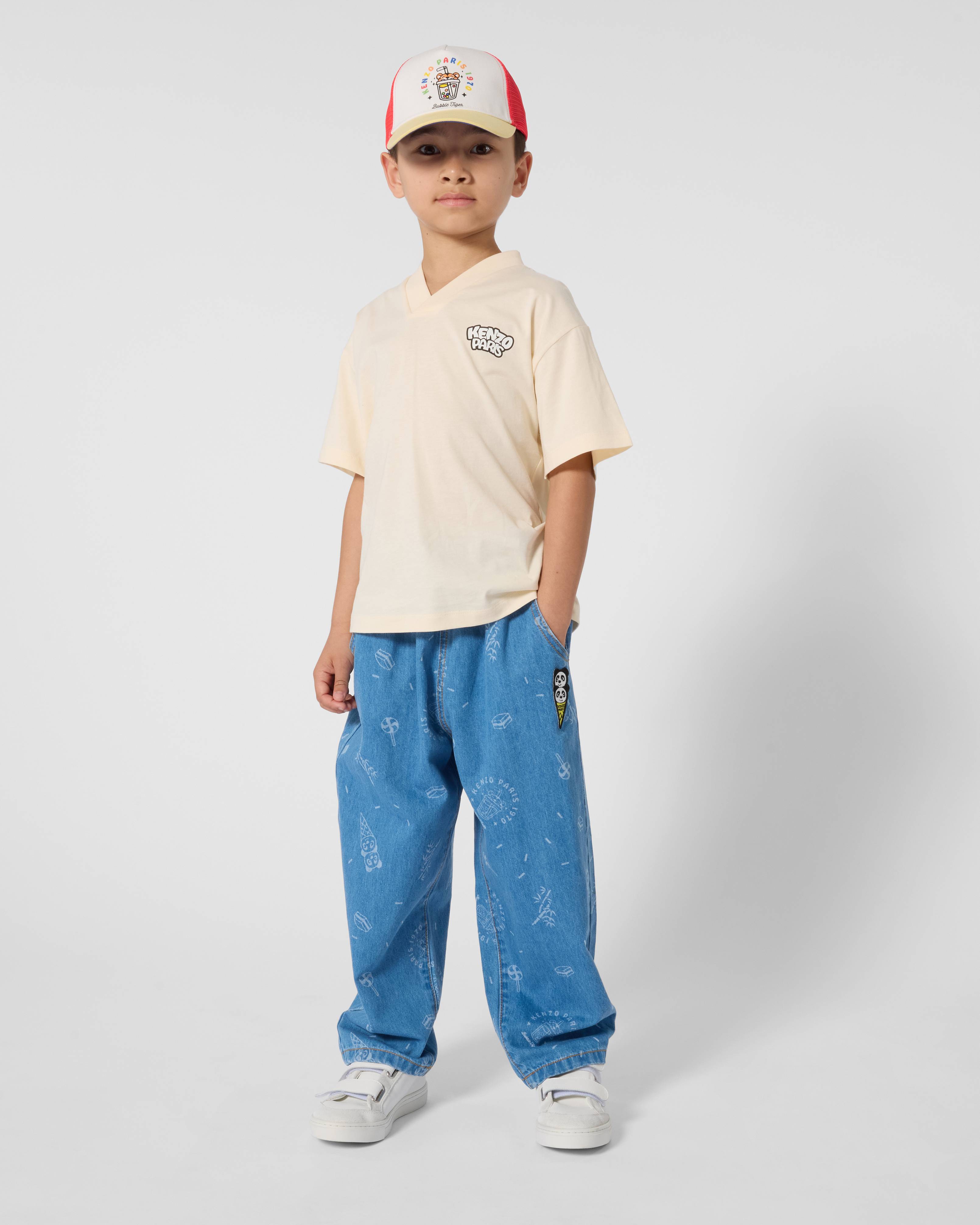 'Happy Sweet' cap in cotton and mesh