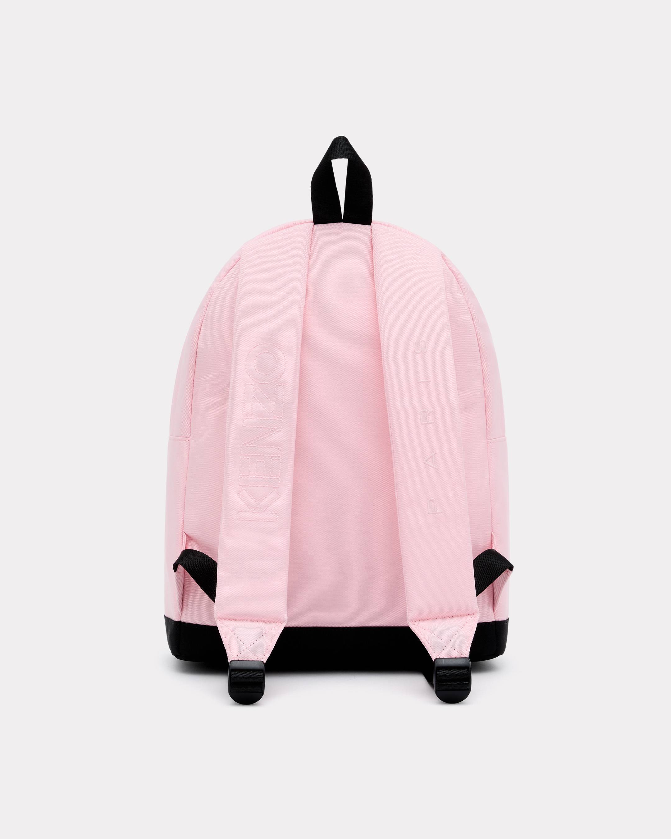 Embroidered backpack in canvas