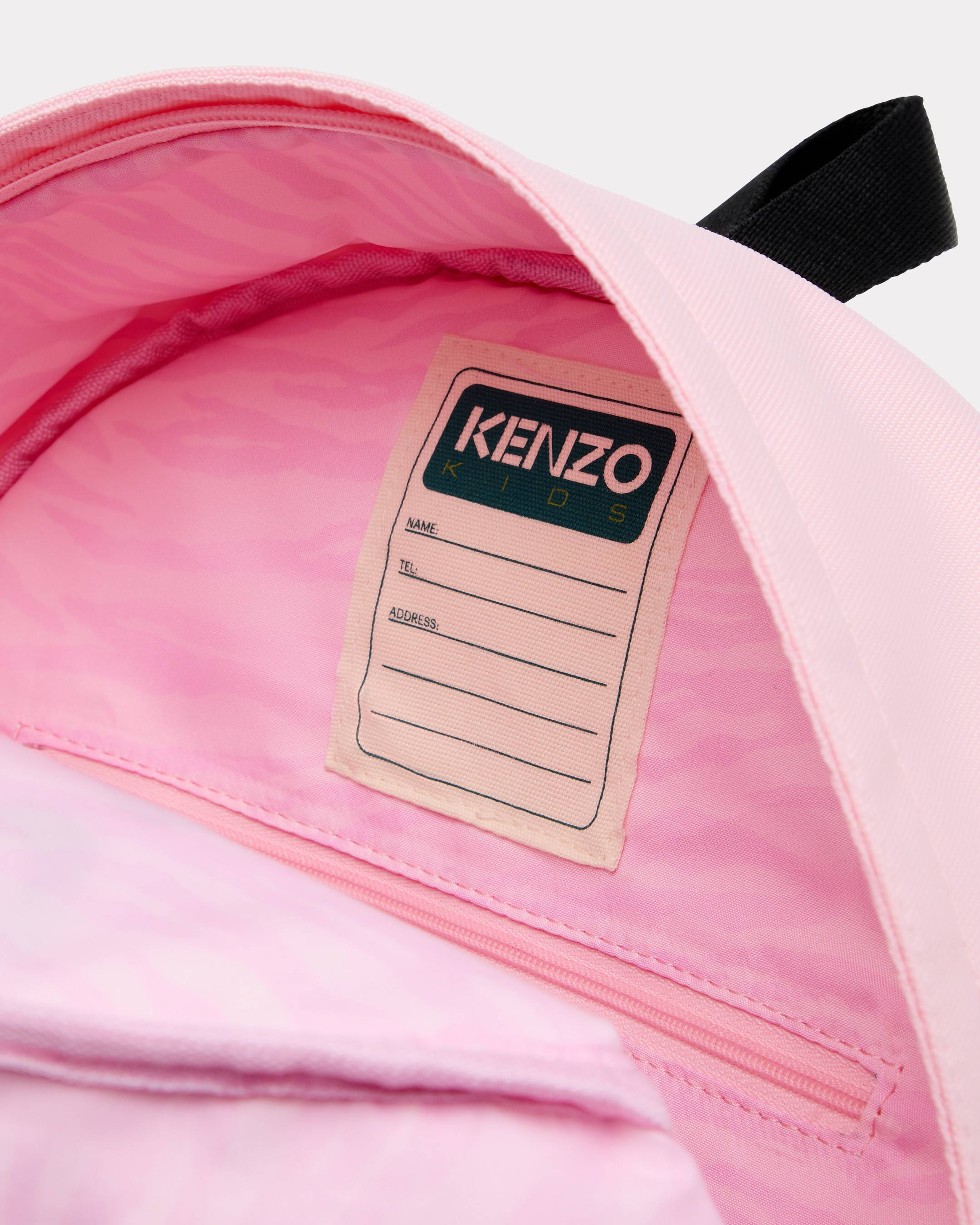 Embroidered backpack in canvas