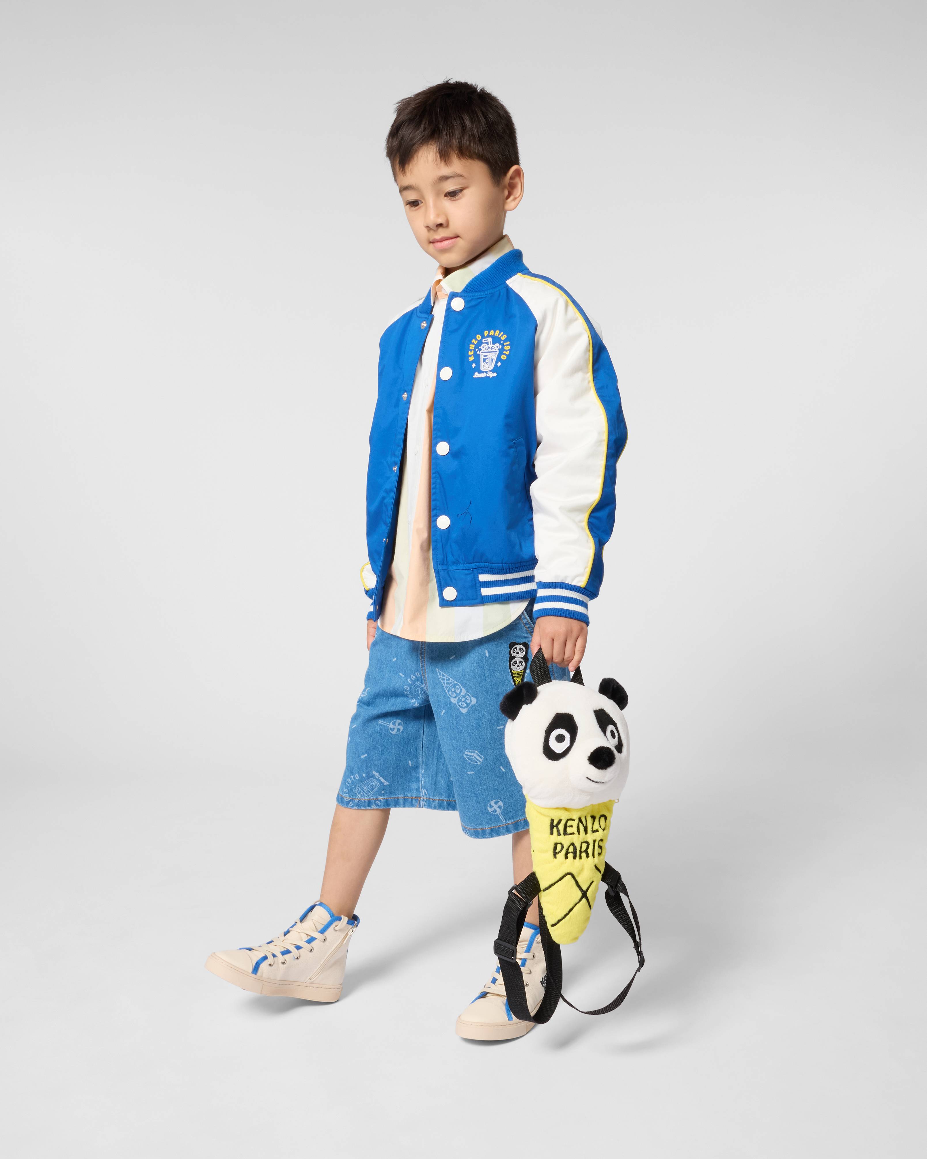 Chaqueta de algod&oacute;n y raso 'Happy Sweet'