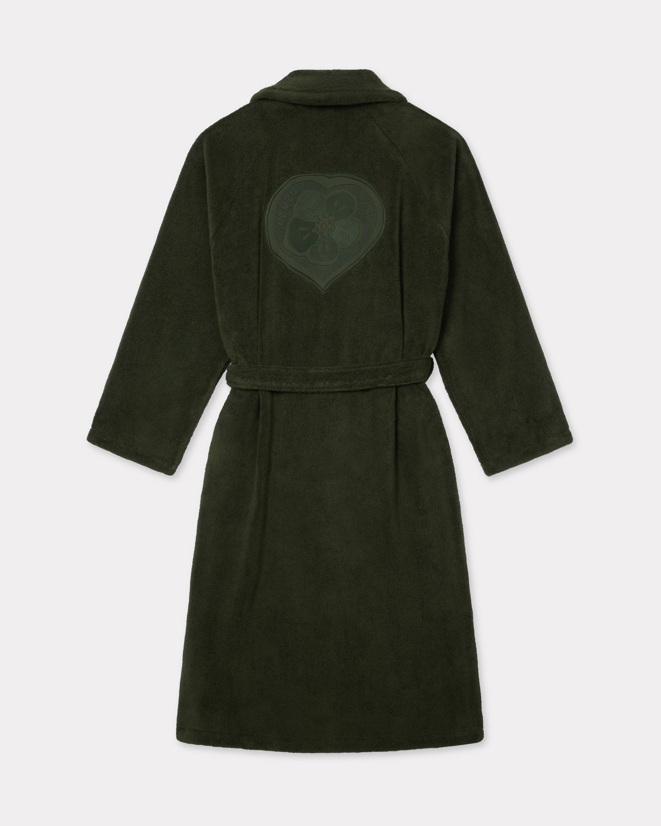 'KENZO Boke Heart' unisex embroidered bathrobe