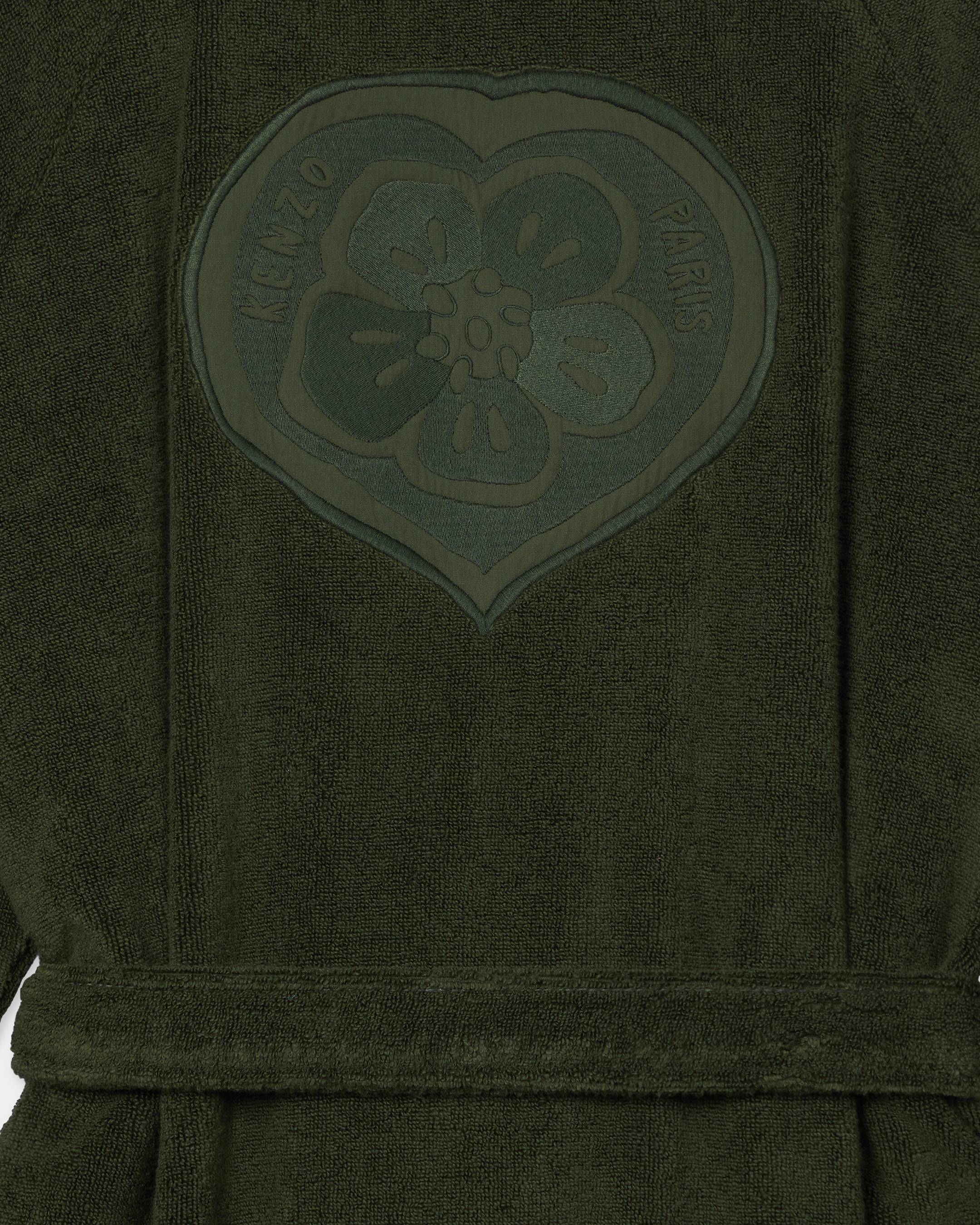 'KENZO Boke Heart' unisex embroidered bathrobe