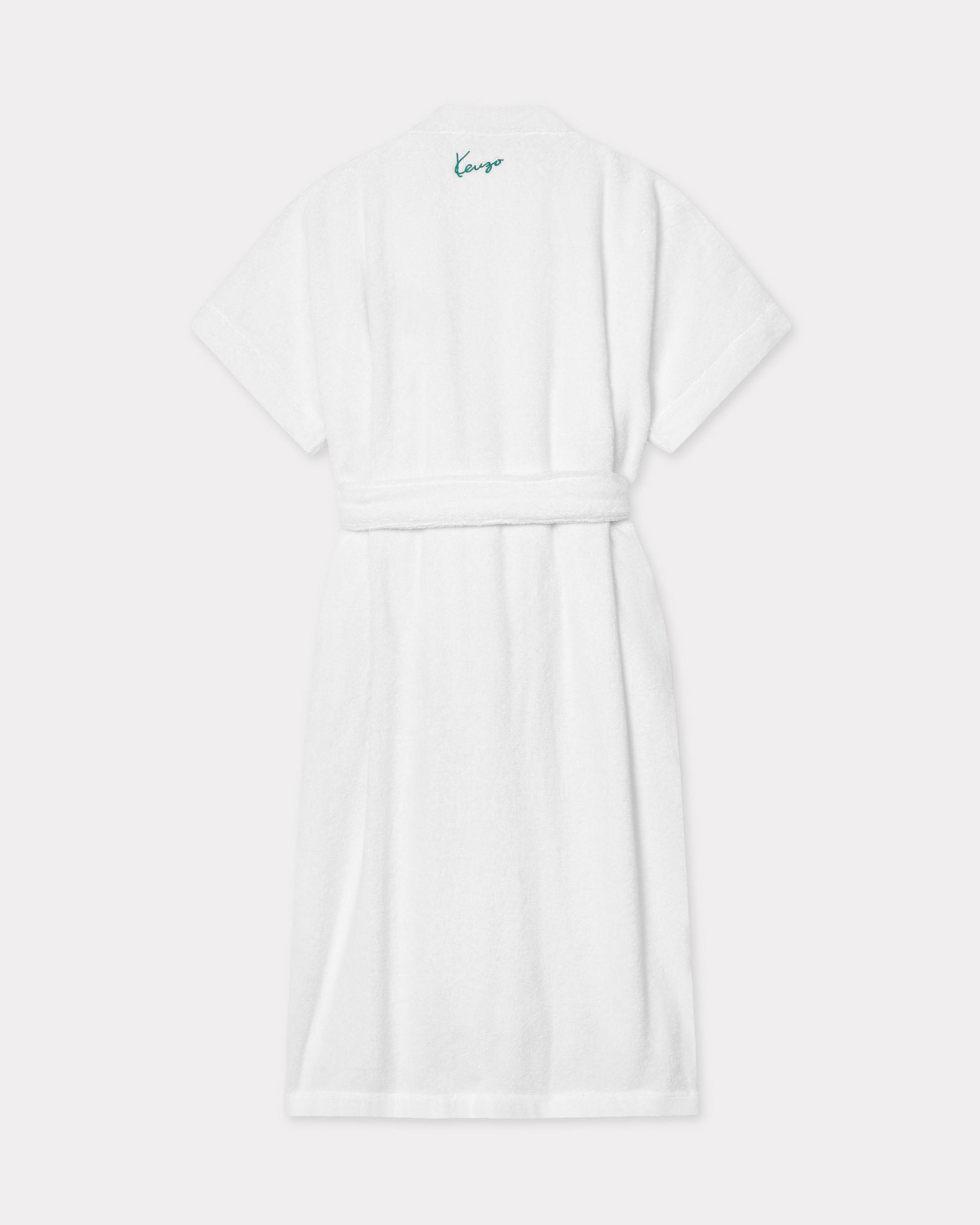 Unisex embroidered kimono bathrobe