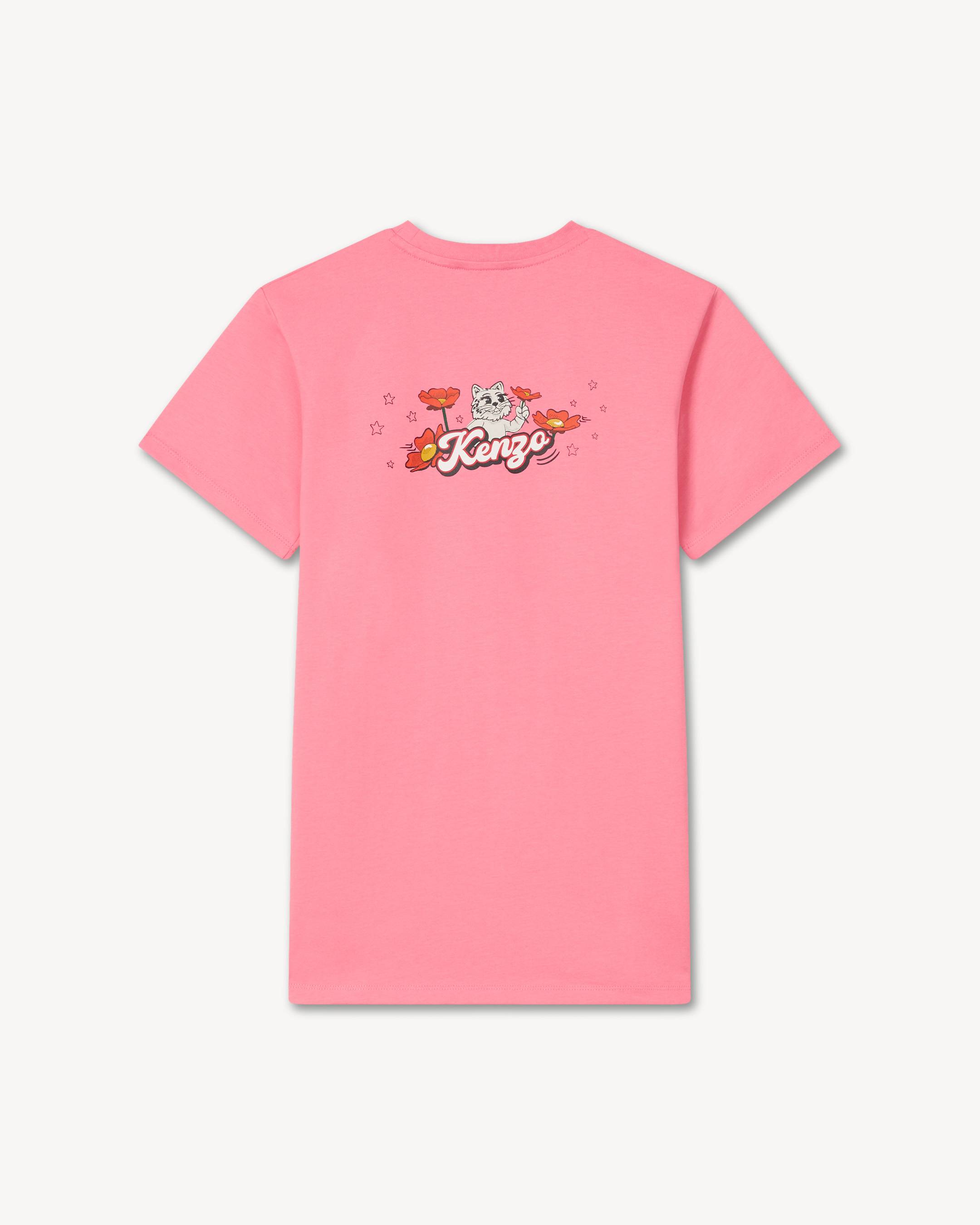 'Play KENZO' short sleeves dress in cotton
