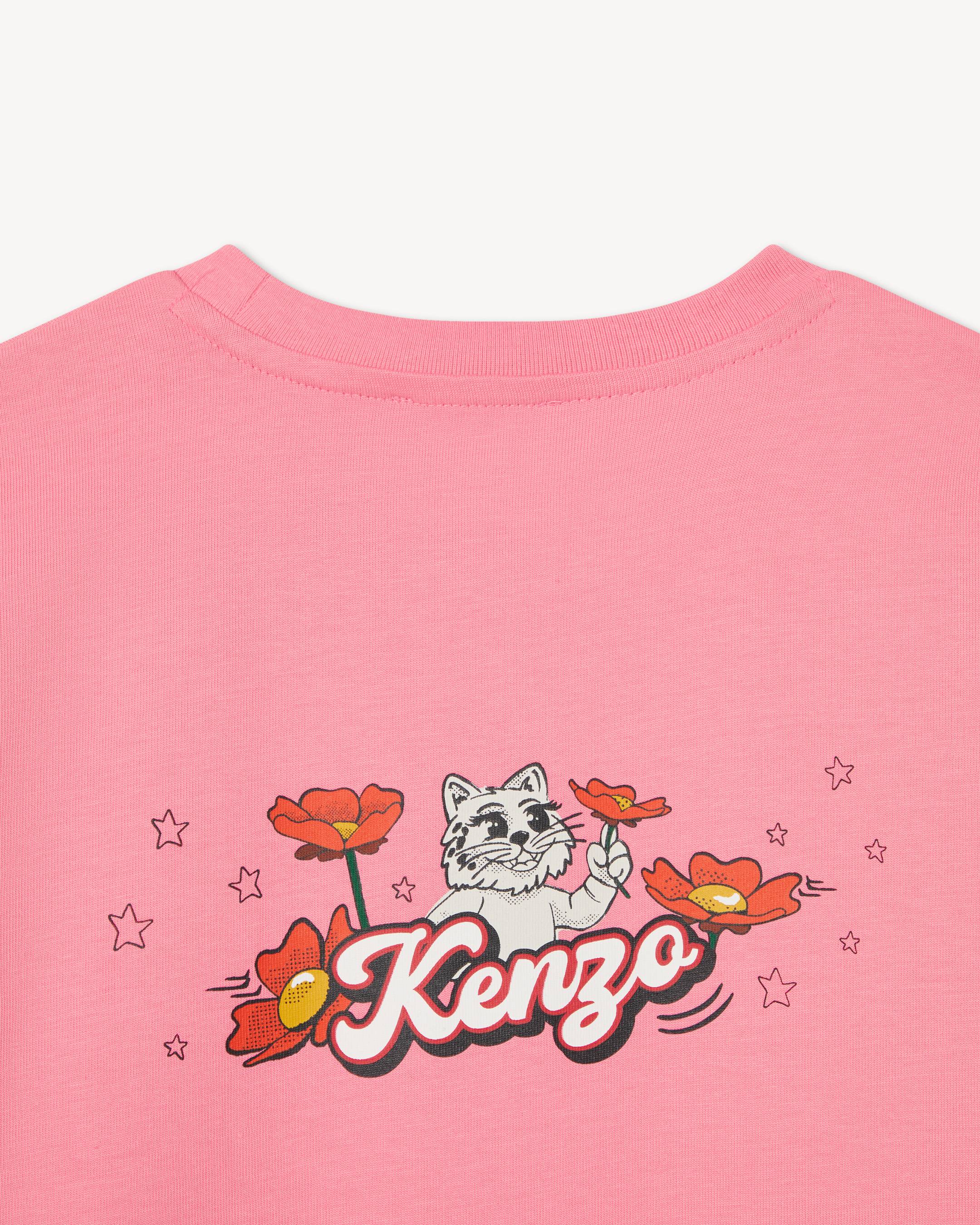 'Play KENZO' short sleeves dress in cotton