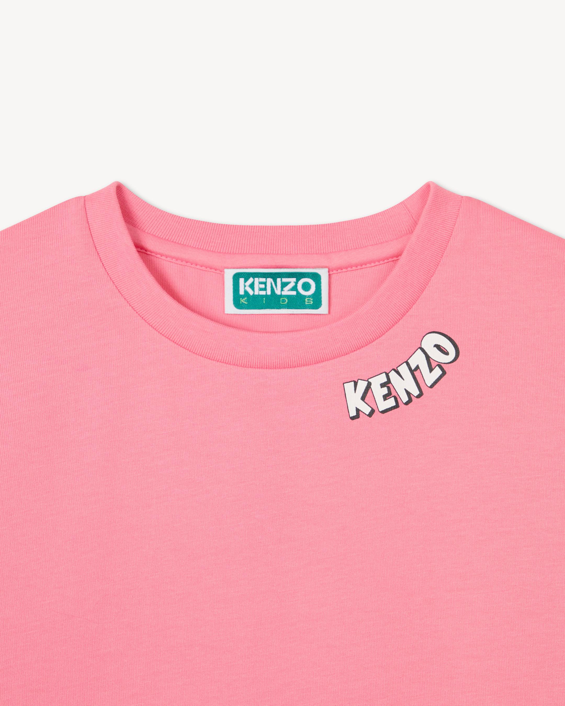 'Play KENZO' short sleeves dress in cotton