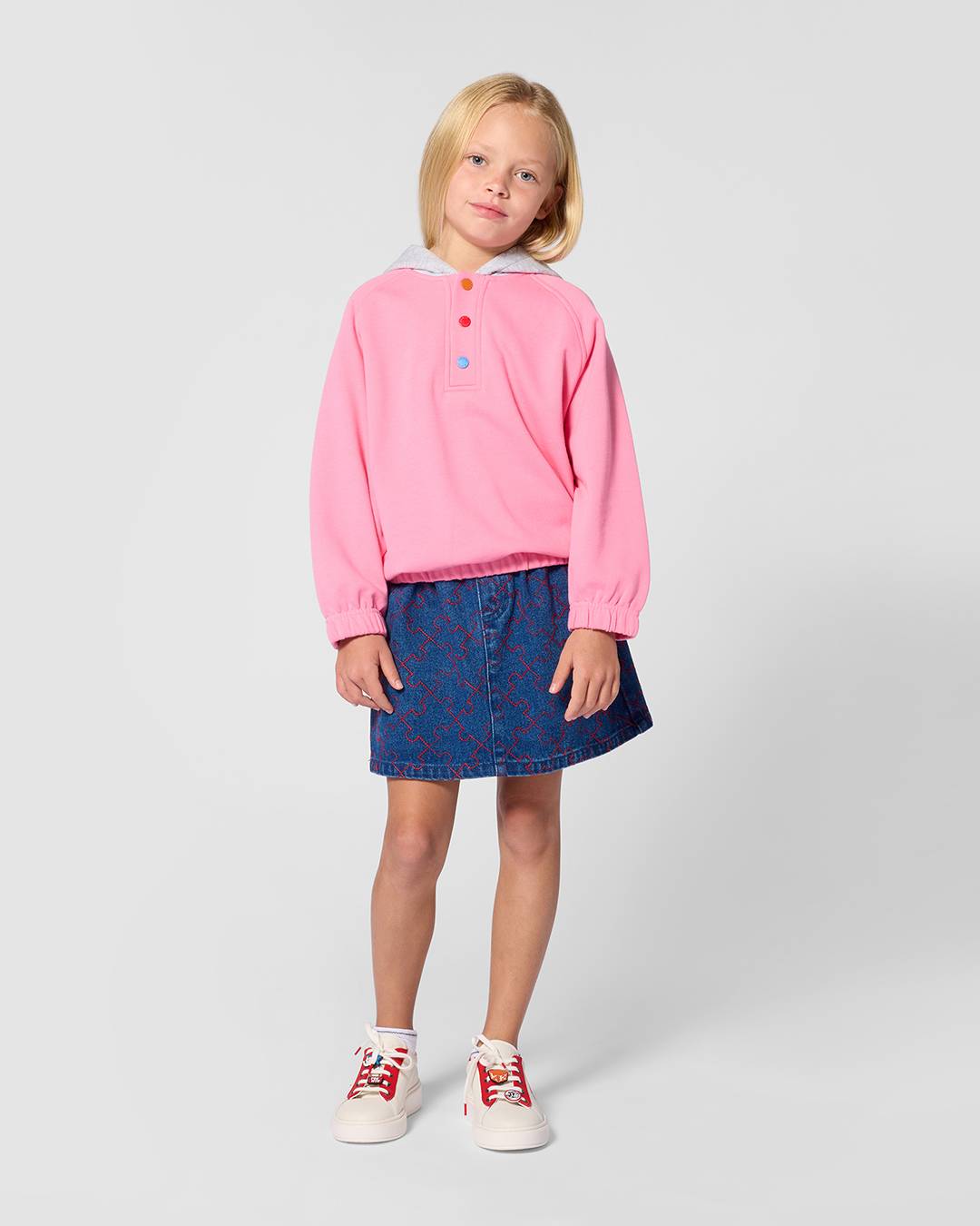Gonna in denim 'Play KENZO'
