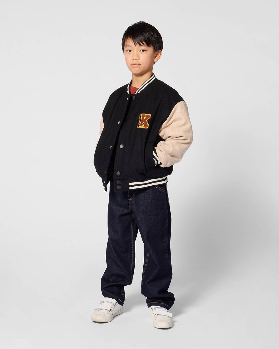 Giacca varsity in misto lana 'Animal Fantasy'