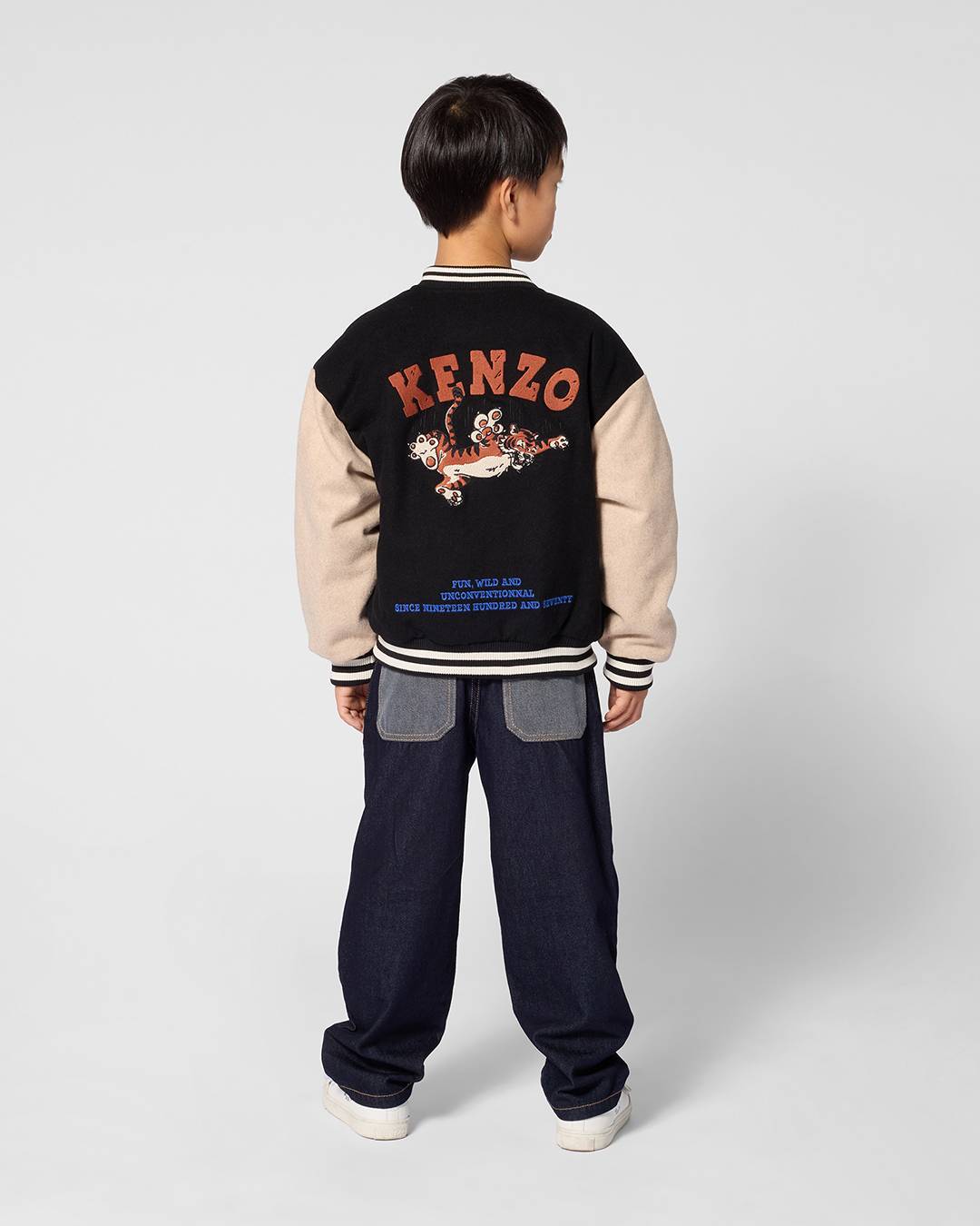 Giacca varsity in misto lana 'Animal Fantasy'