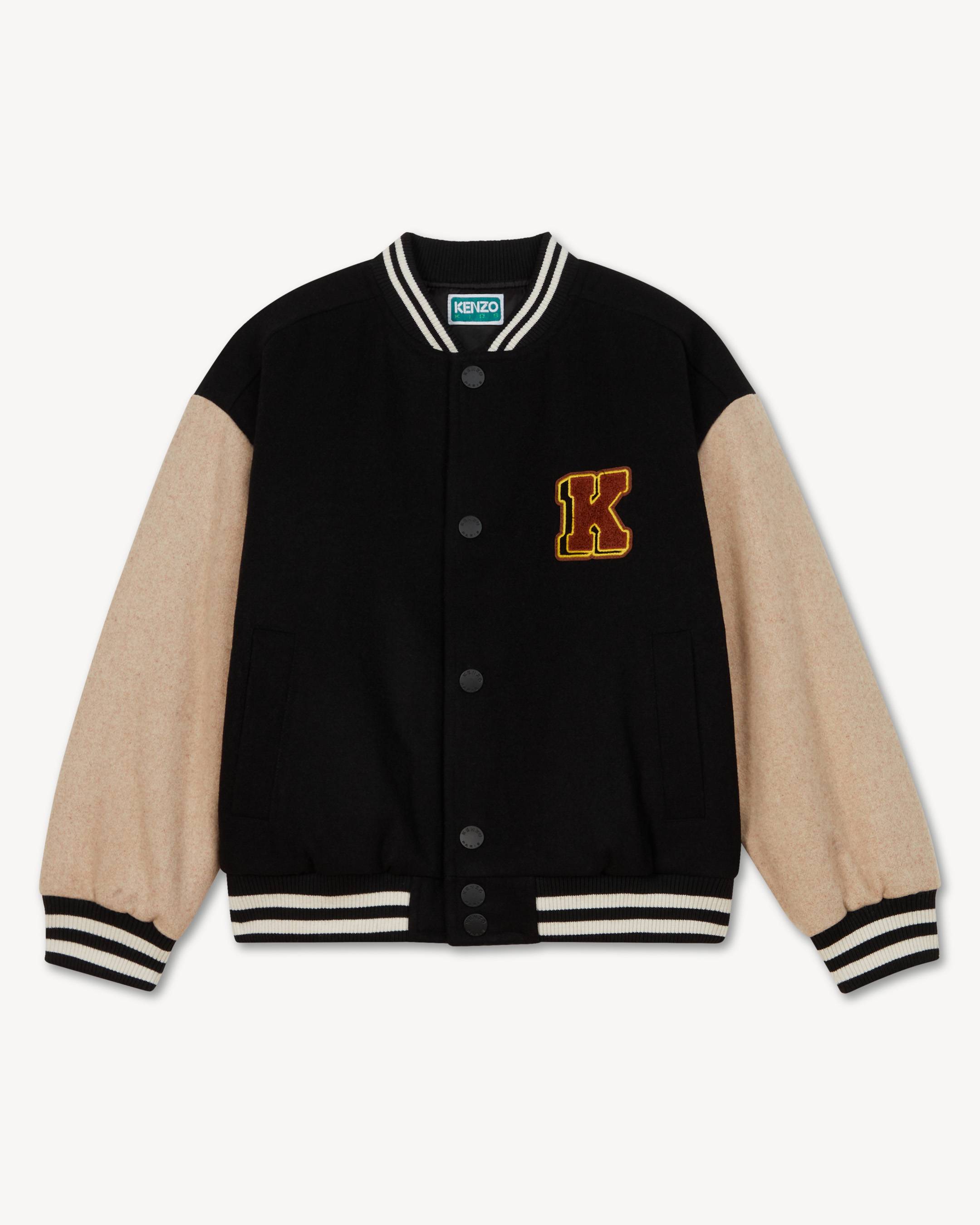 Animal Fantasy' varsity jacket in mixed wool | KENZO Kids