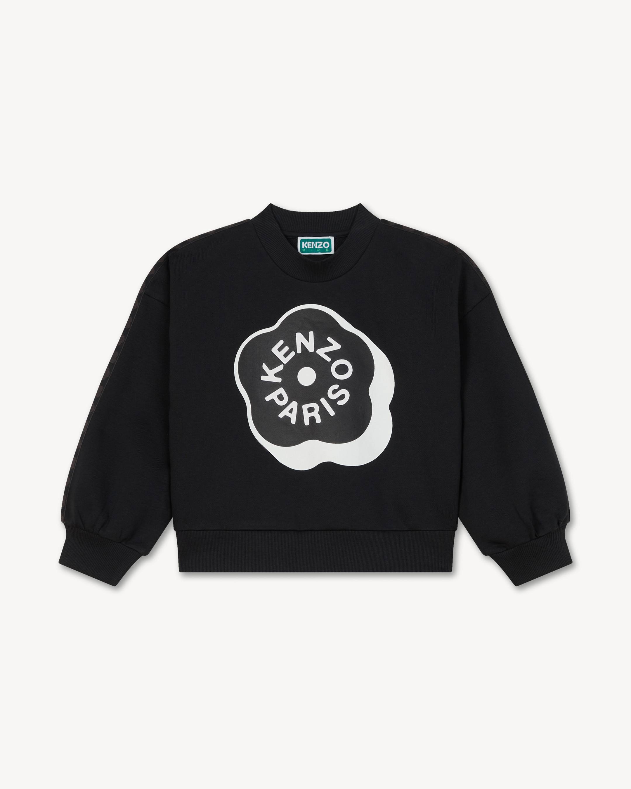 Balloon sleeves sweatshirt in cotton