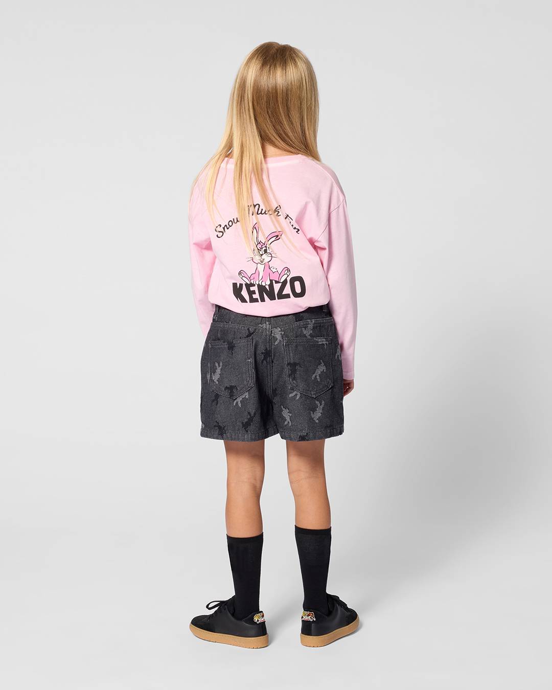 T-shirt a maniche lunghe in cotone 'Winter Tale'