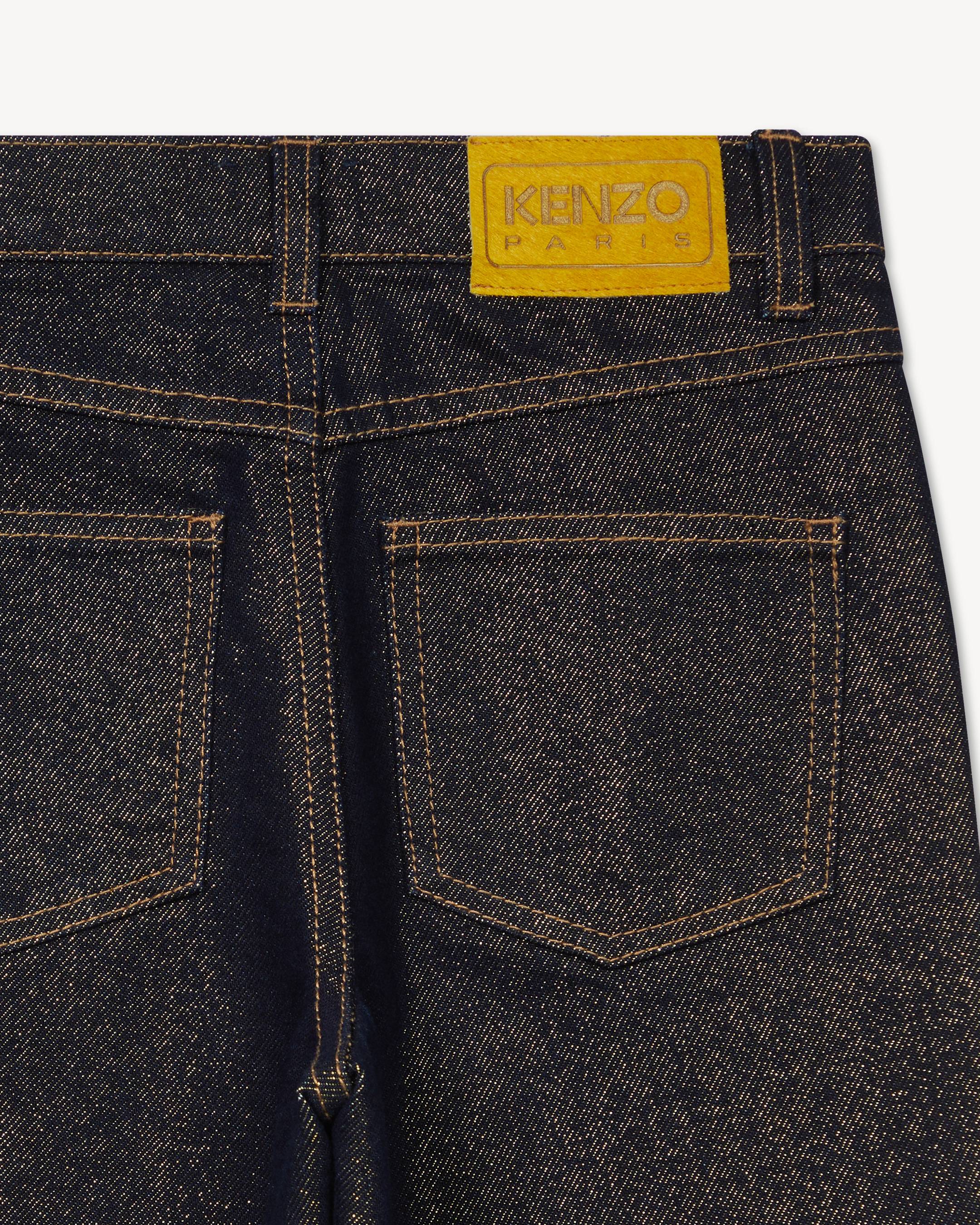 'Festive' trousers in raw denim