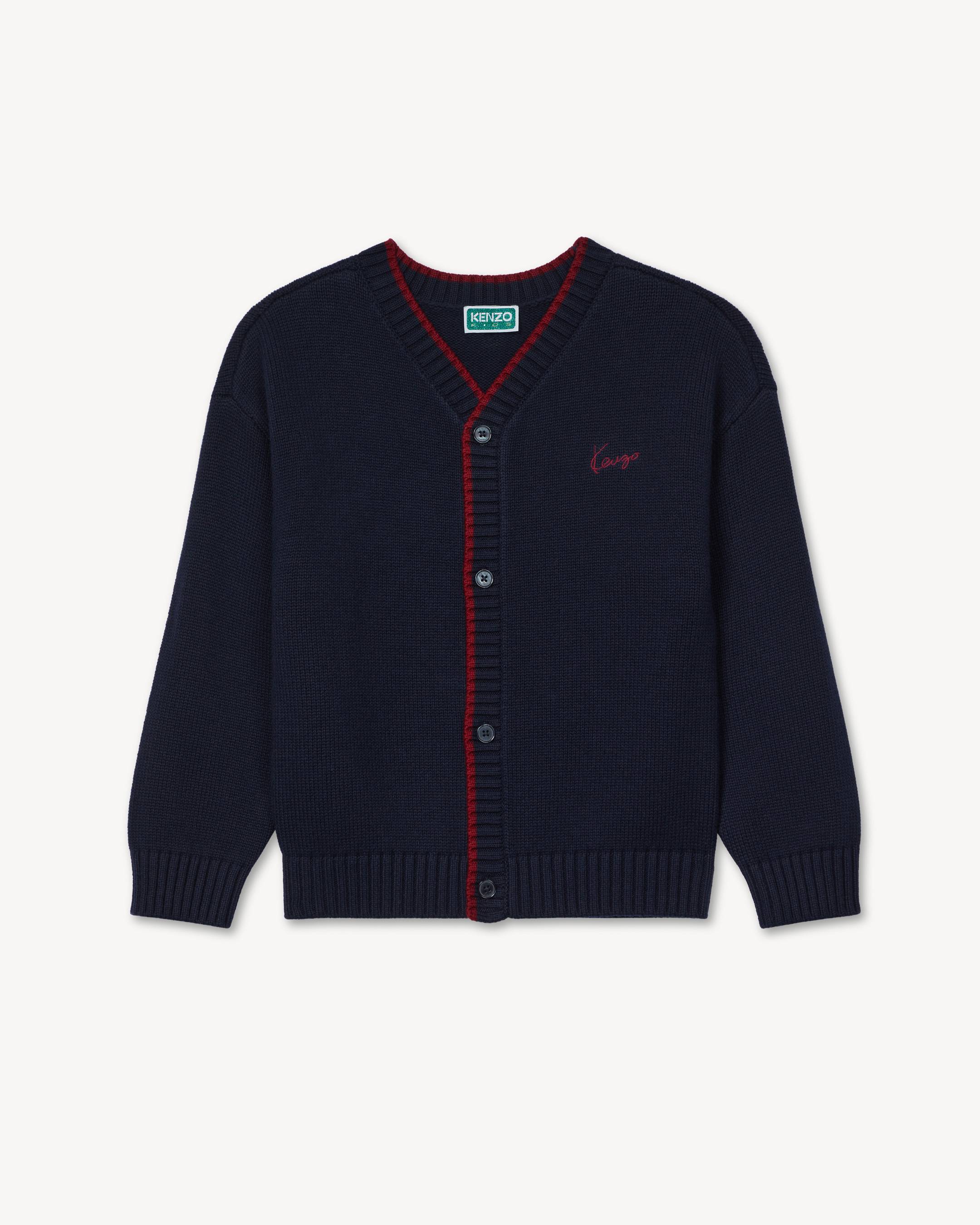 'Festive' knitted cardigan