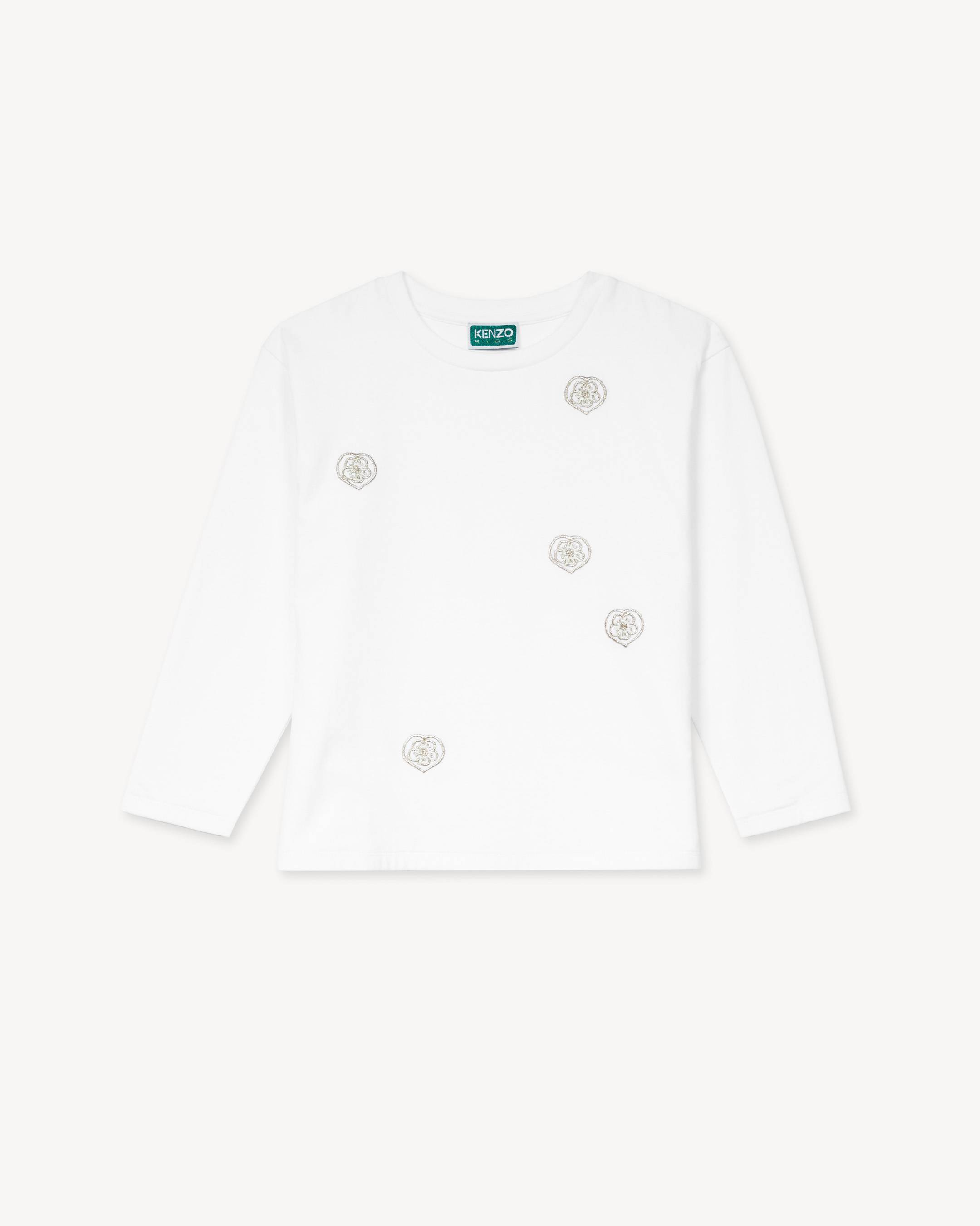 'Festive' long sleeves T-shirt in cotton