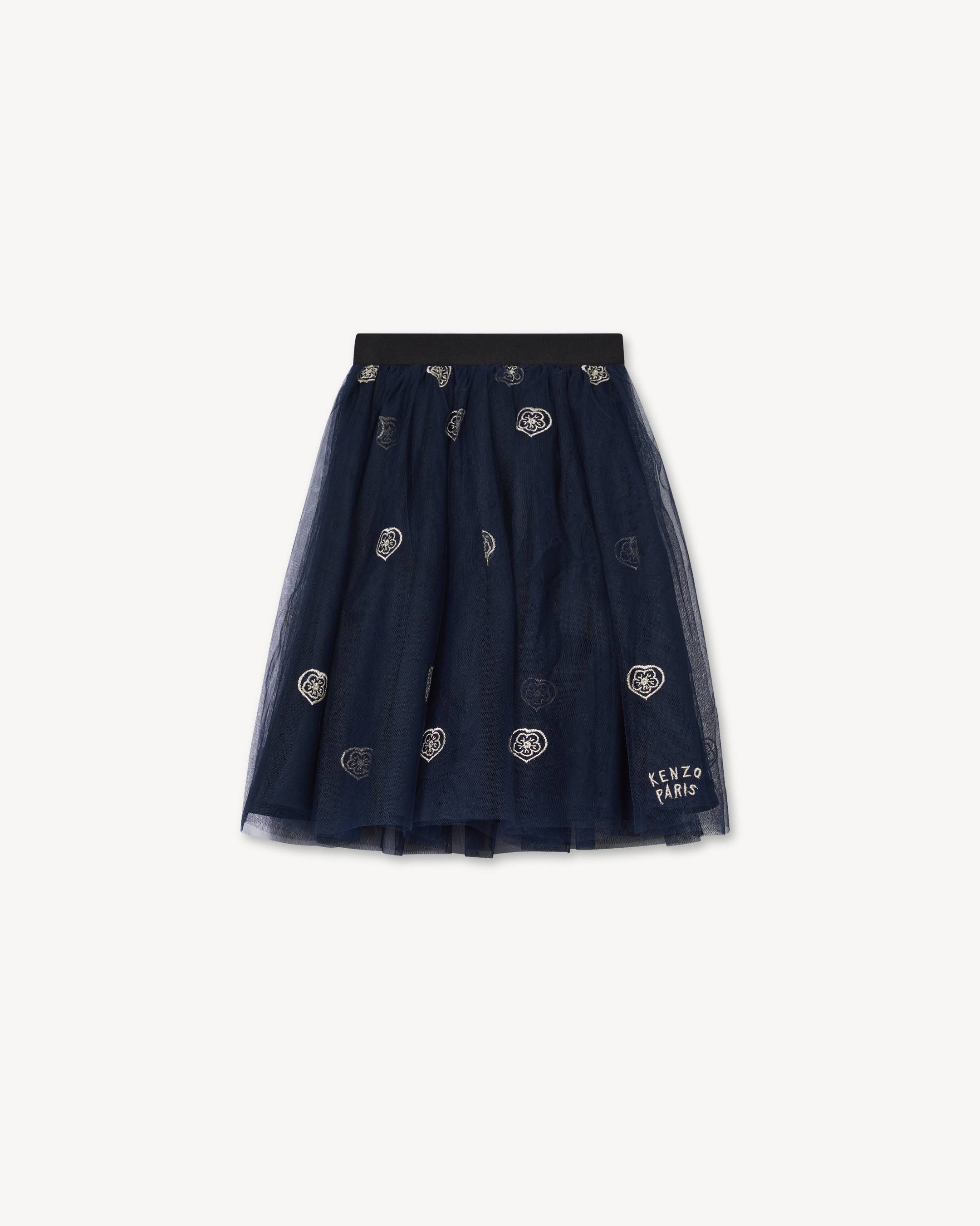 'Festive' mid-length skirt in tulle