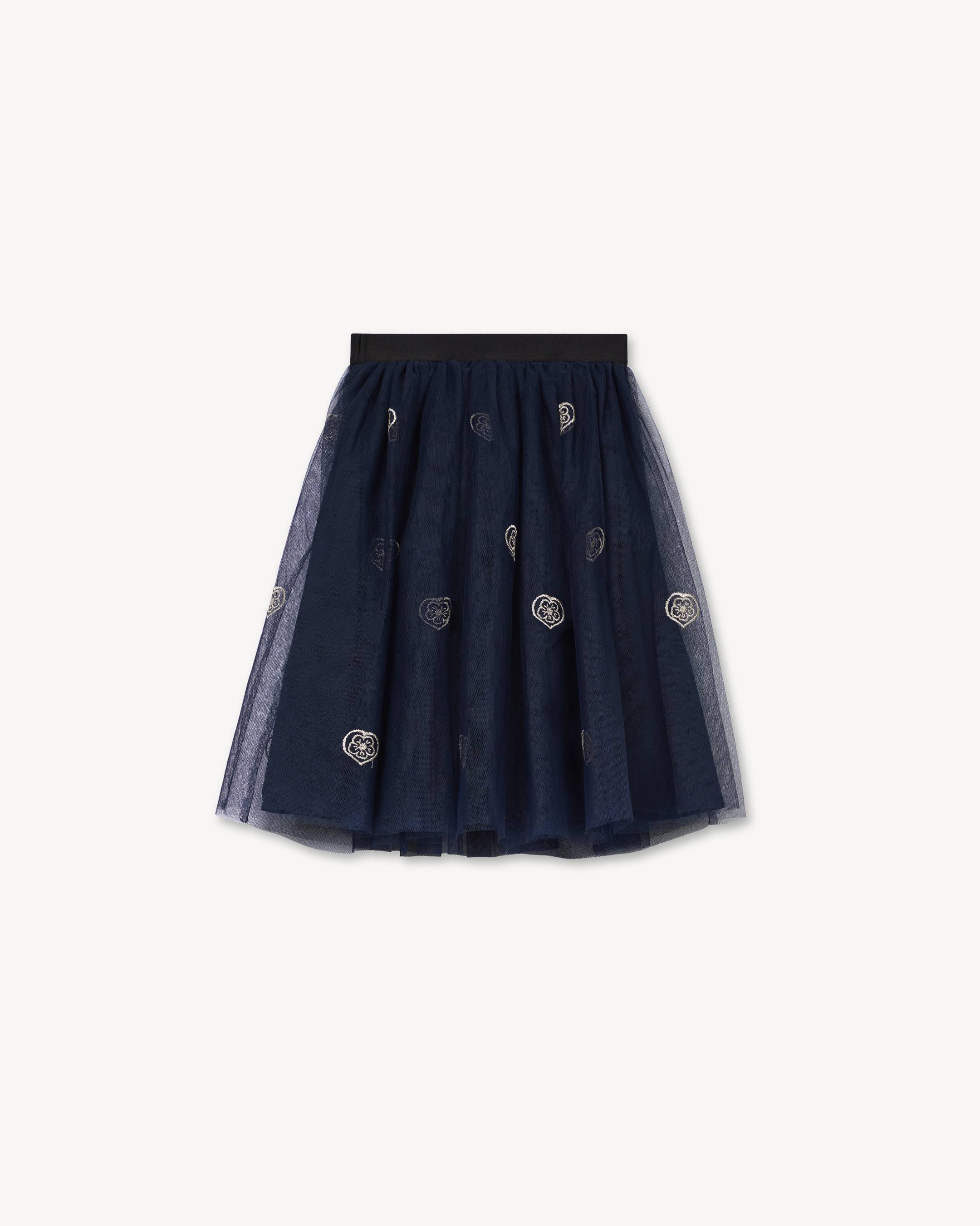'Festive' mid-length skirt in tulle