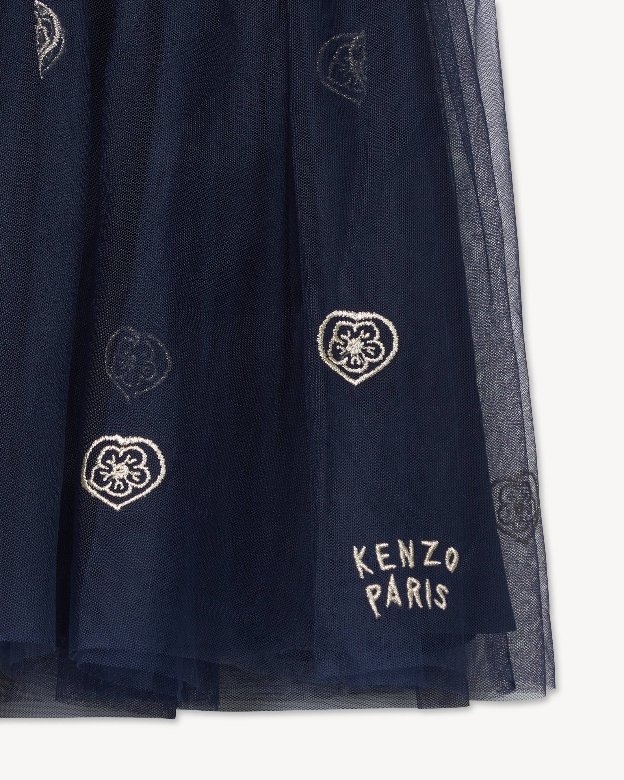 'Festive' mid-length skirt in tulle