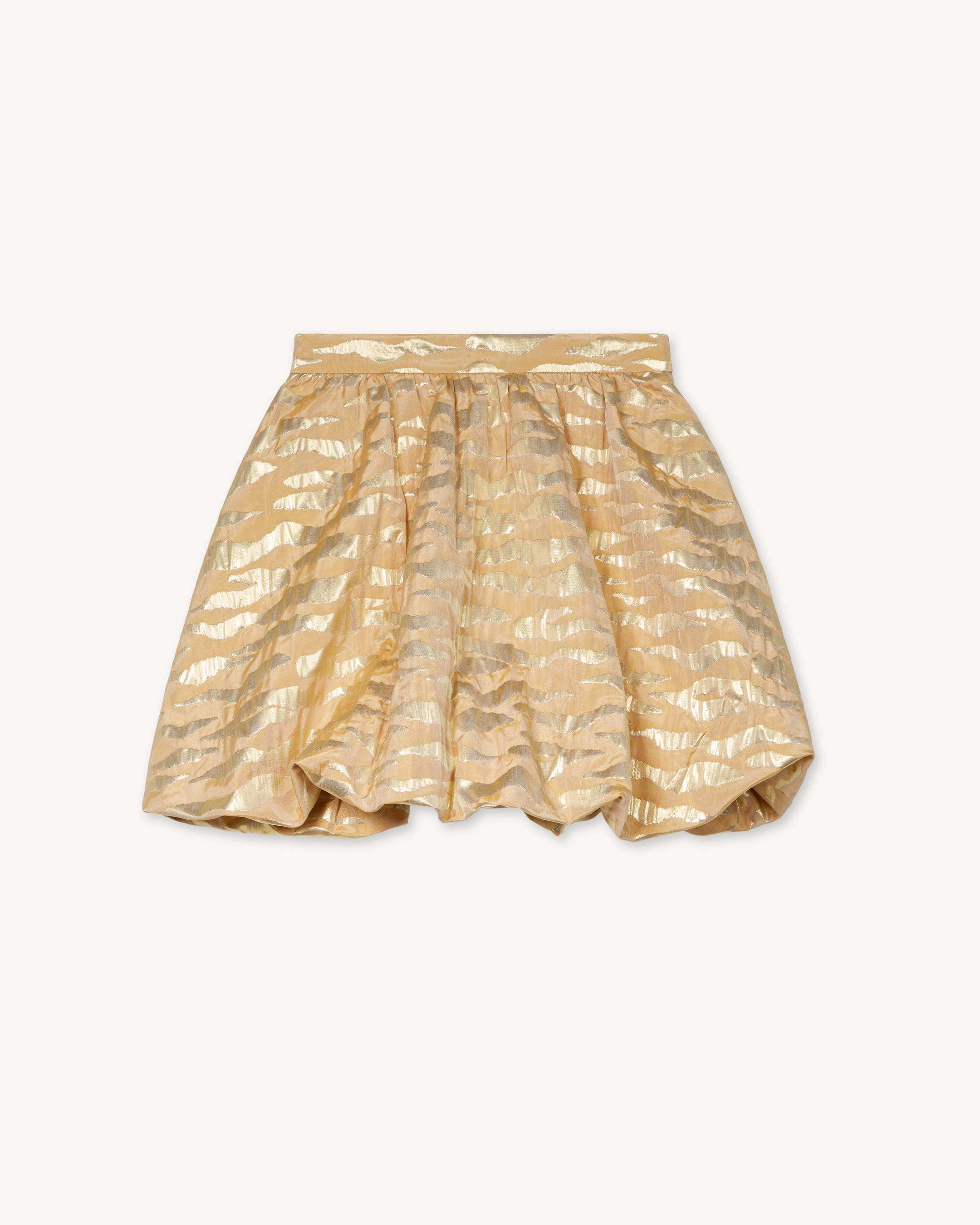 'Festive' short jacquard skirt