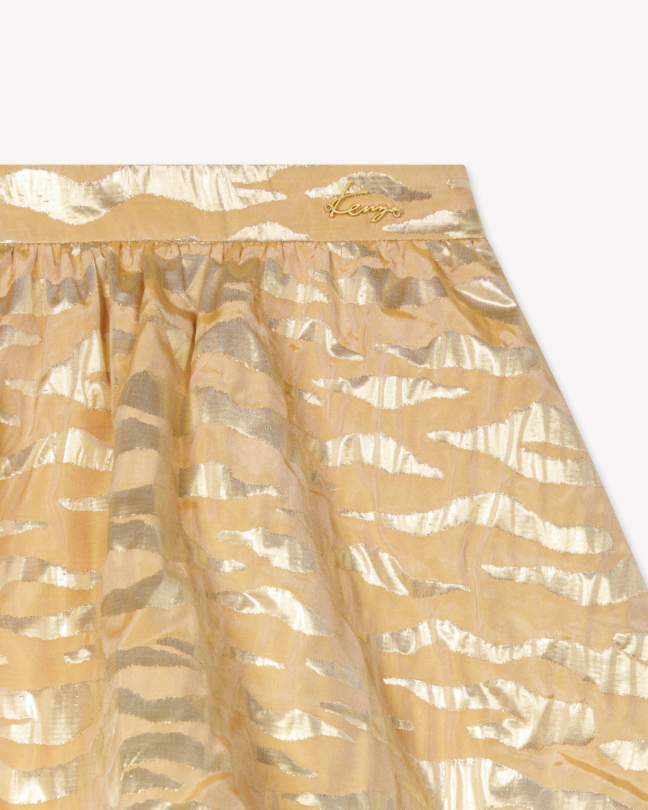 'Festive' short jacquard skirt