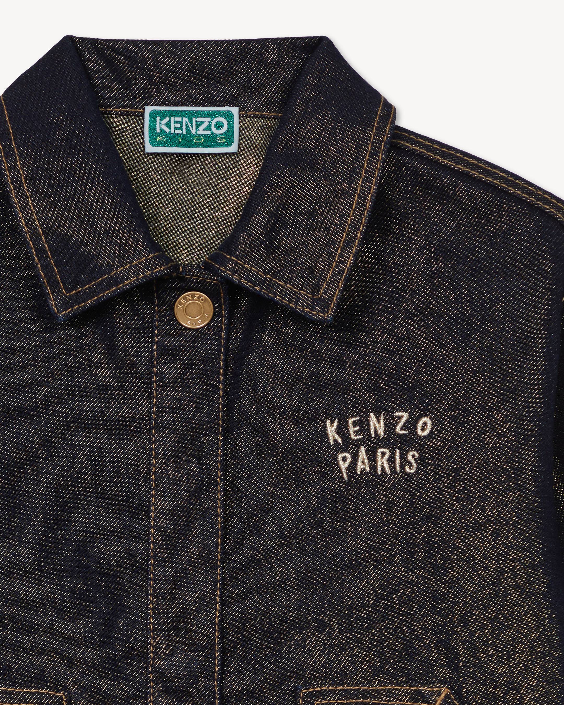 'Festive' jacket in raw gold denim
