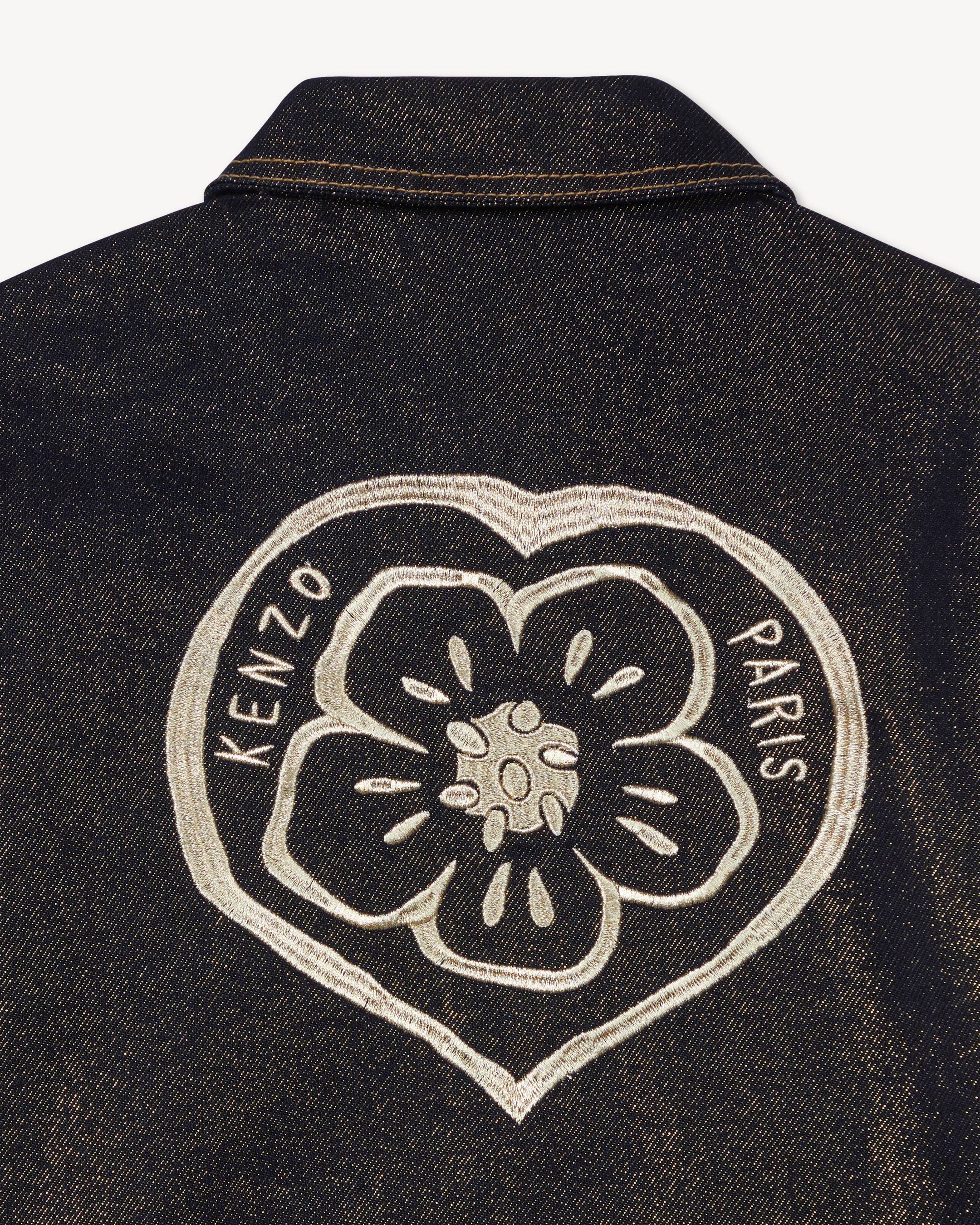 'Festive' jacket in raw gold denim