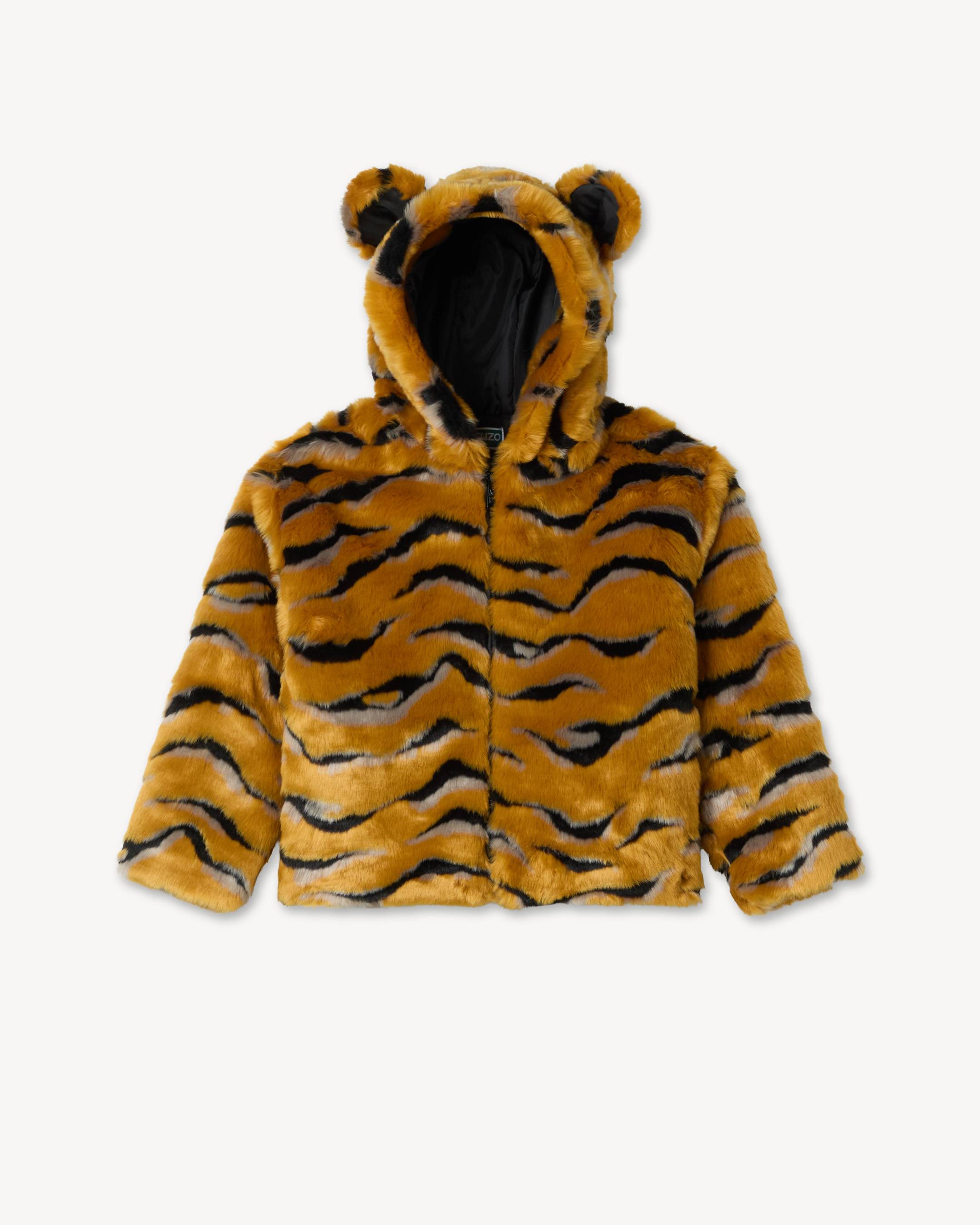 'Animal Fantasy' jacket in fake fur