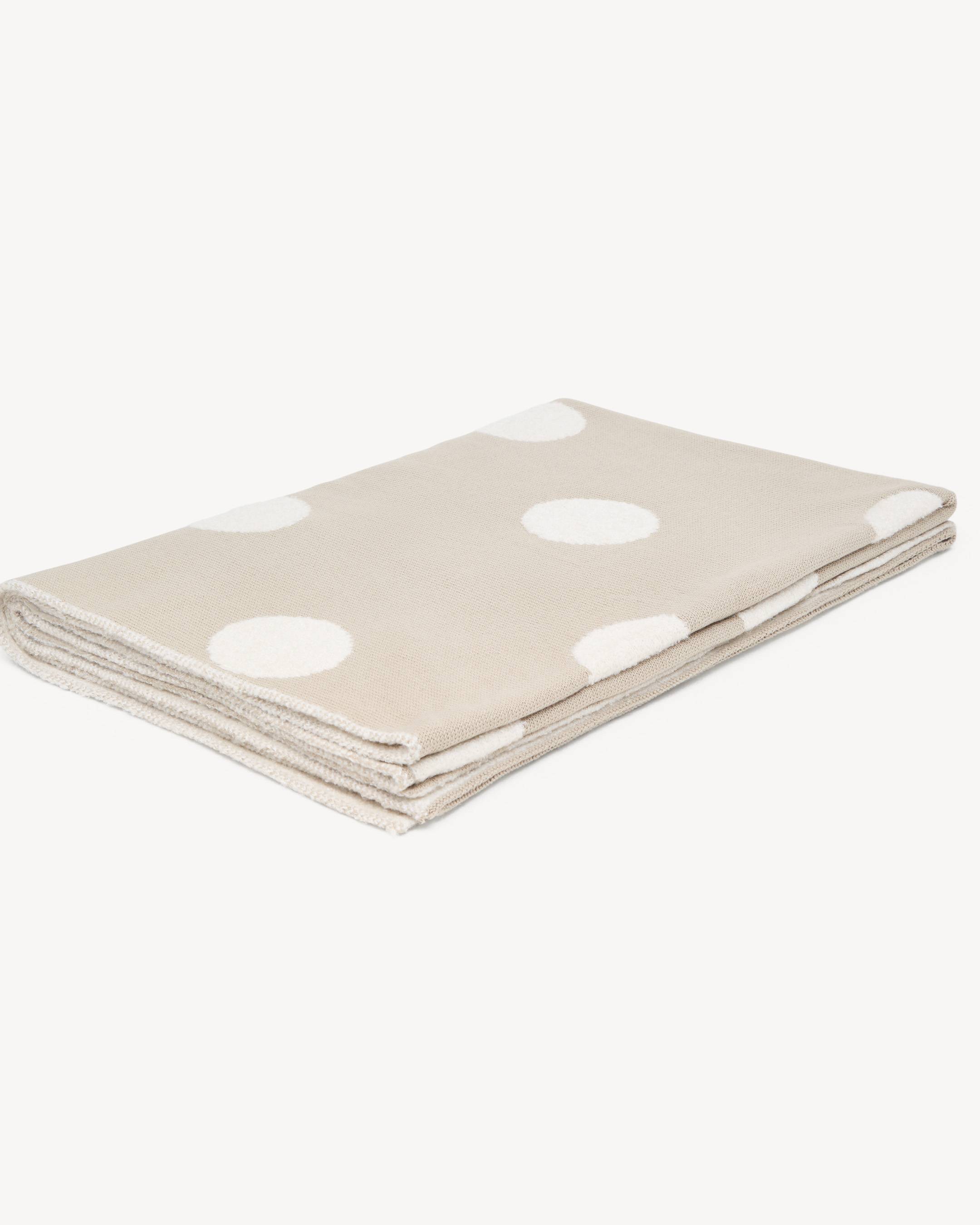 Polka dot jacquard plaid