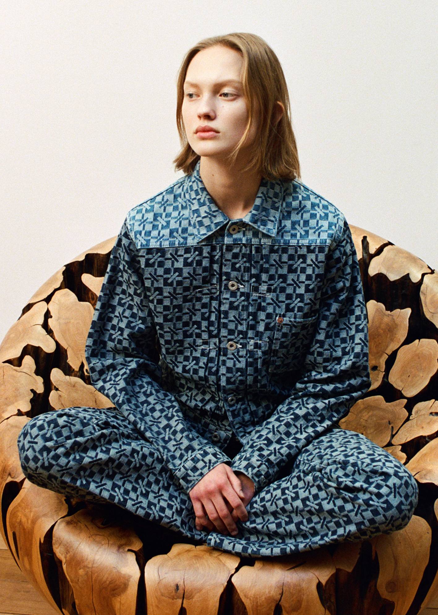 ブランド別 #snc ケンゾー KENZO シャツ ブラウス 40 アイボリー 茶 赤 