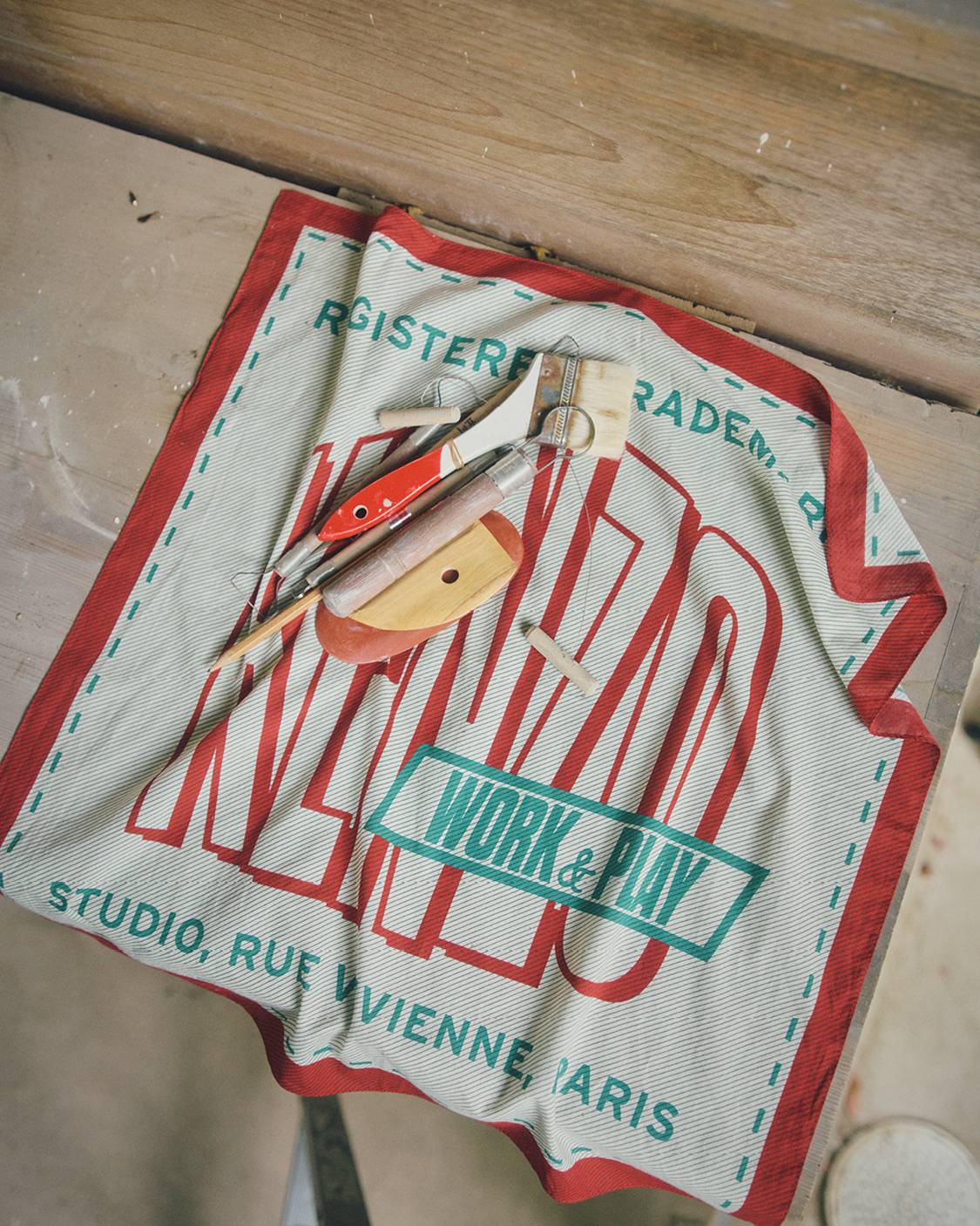 'KENZO Work And Play' bandana 55 in cotton