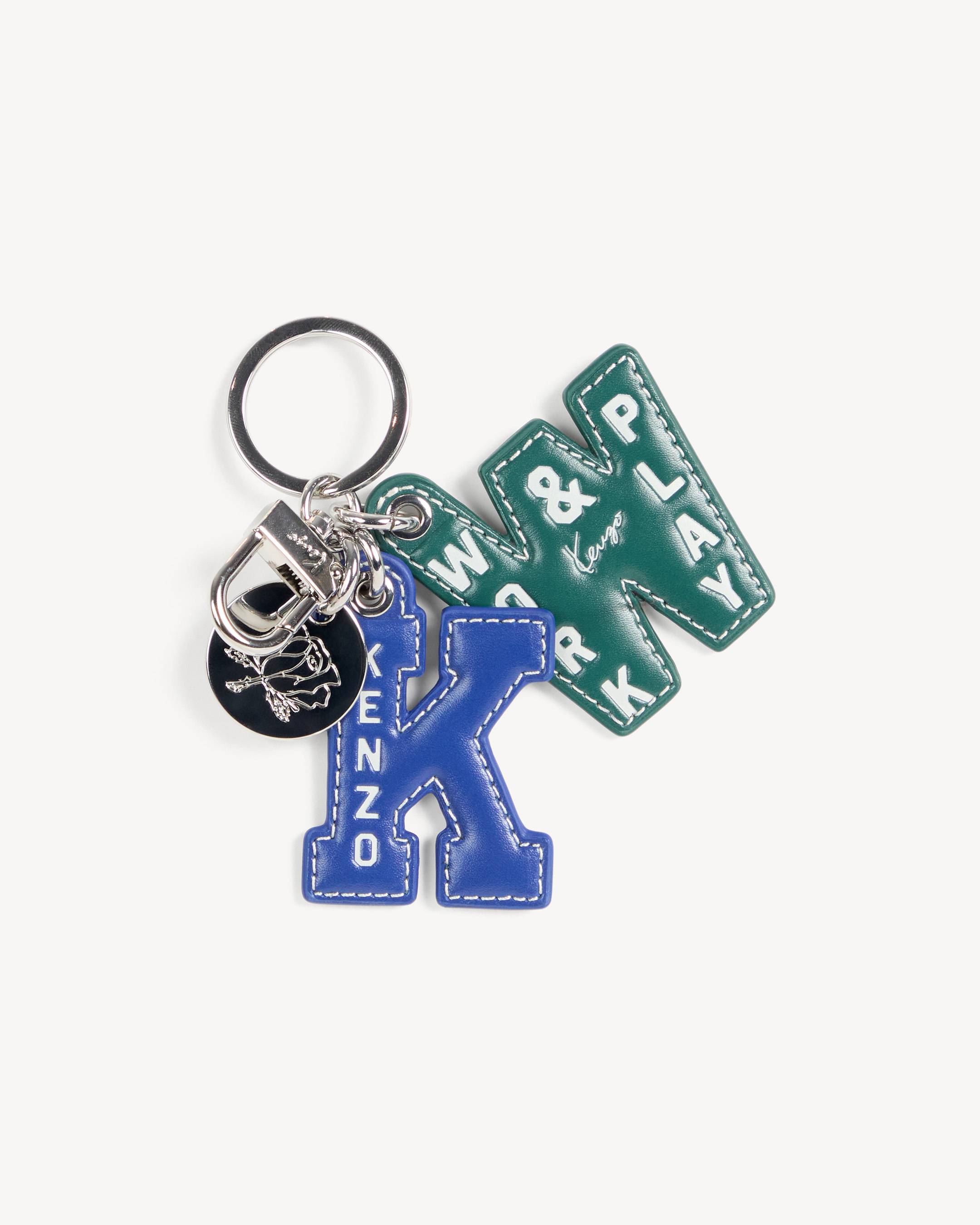 'KENZO Work And Play' charm in leather