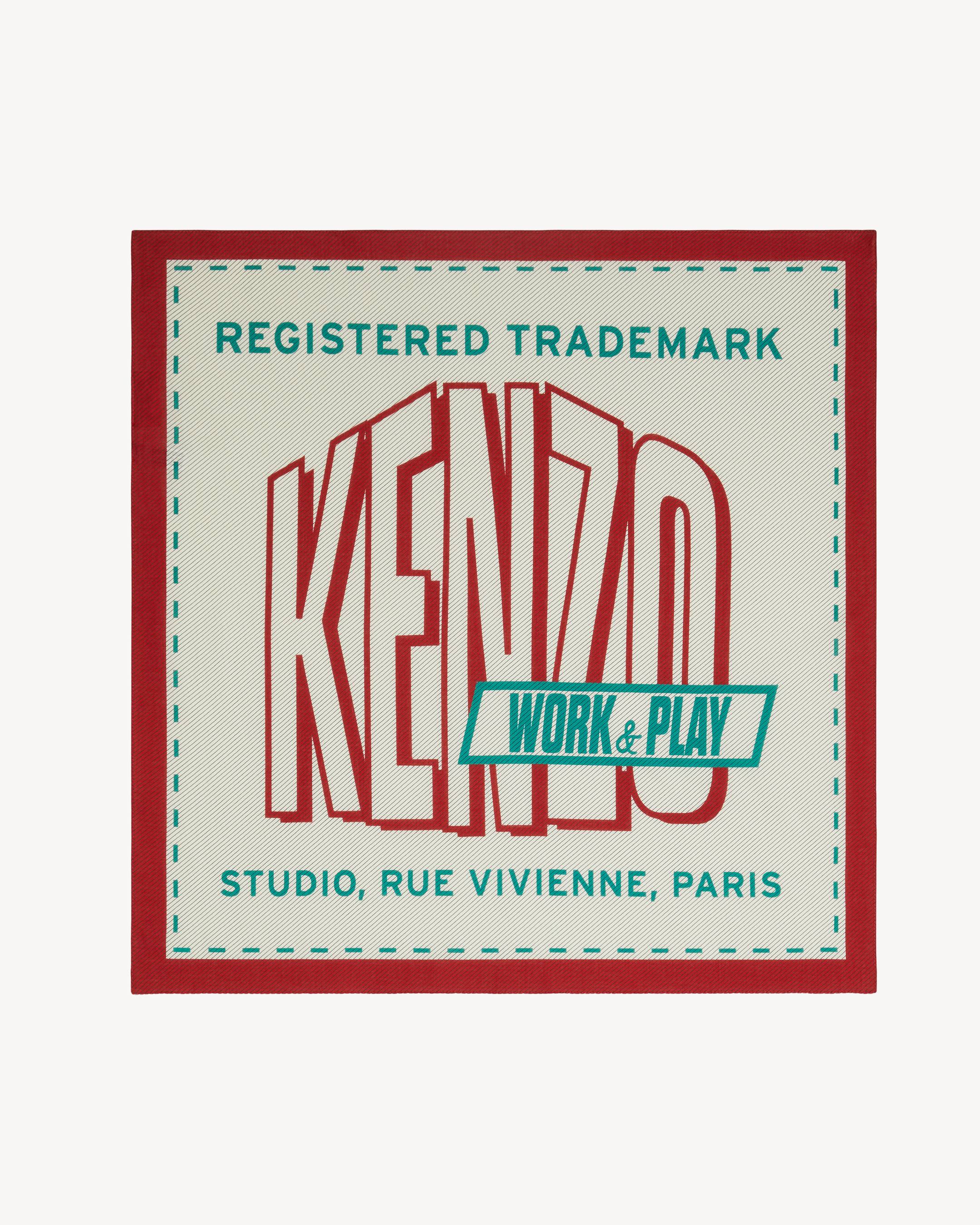 'KENZO Work And Play' bandana 55 in cotton