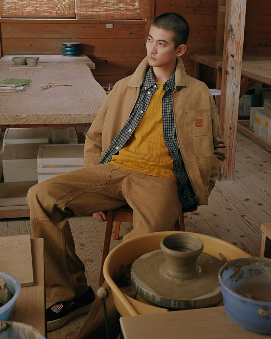 'KENZO Work And Play' utility jacket in cotton